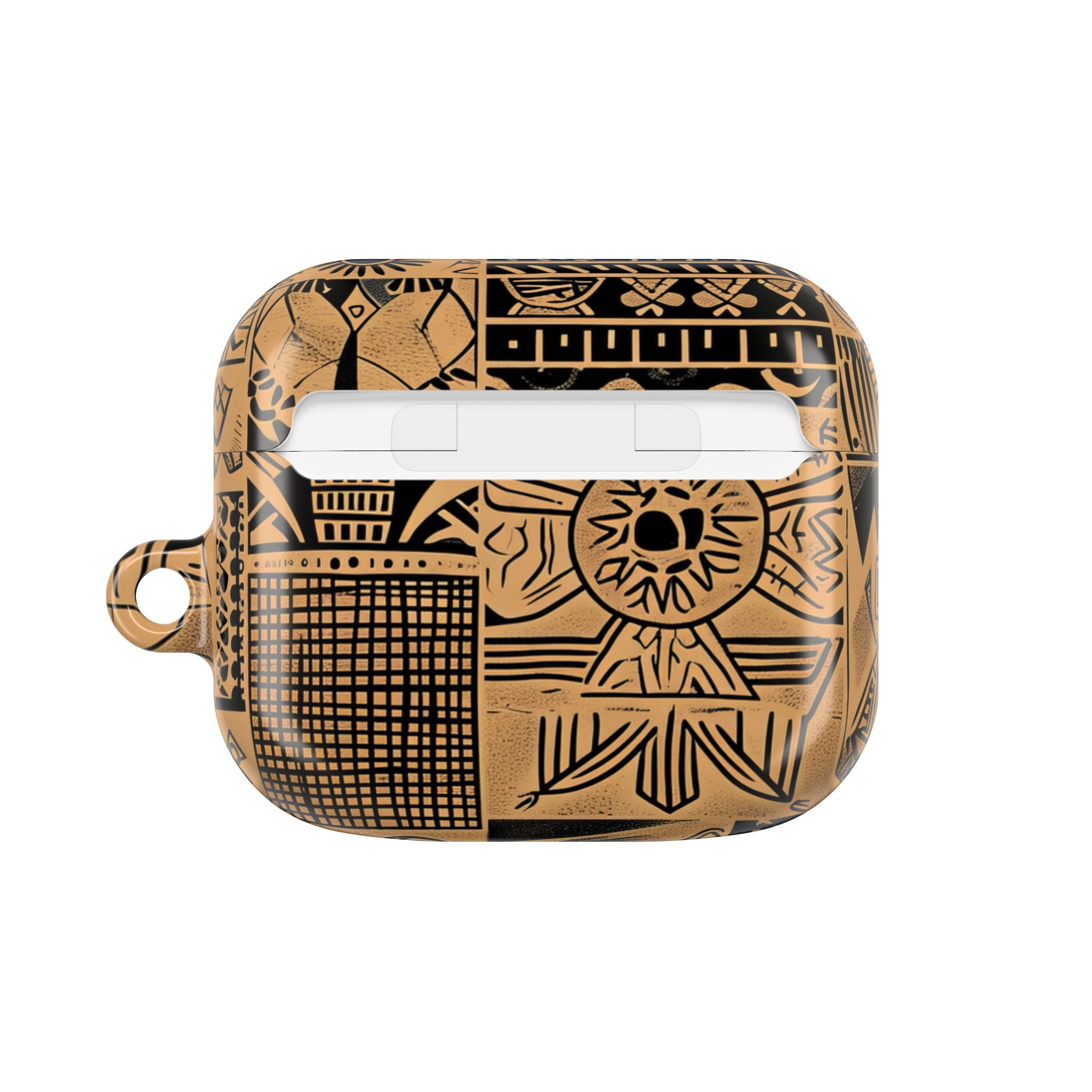 Celestial Faces Brown - AirPods Case