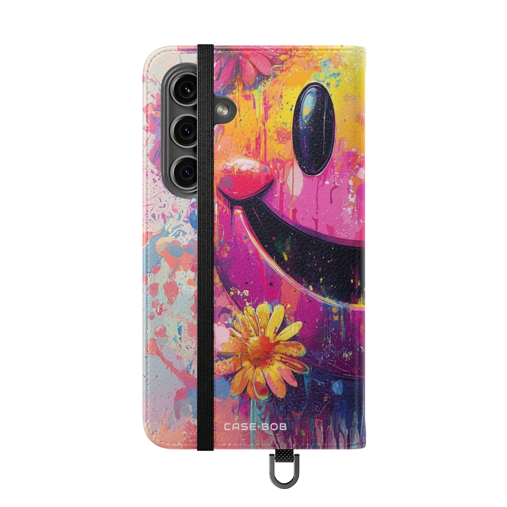 Smiley Bloom Drip - Samsung S24 Case - Wallet