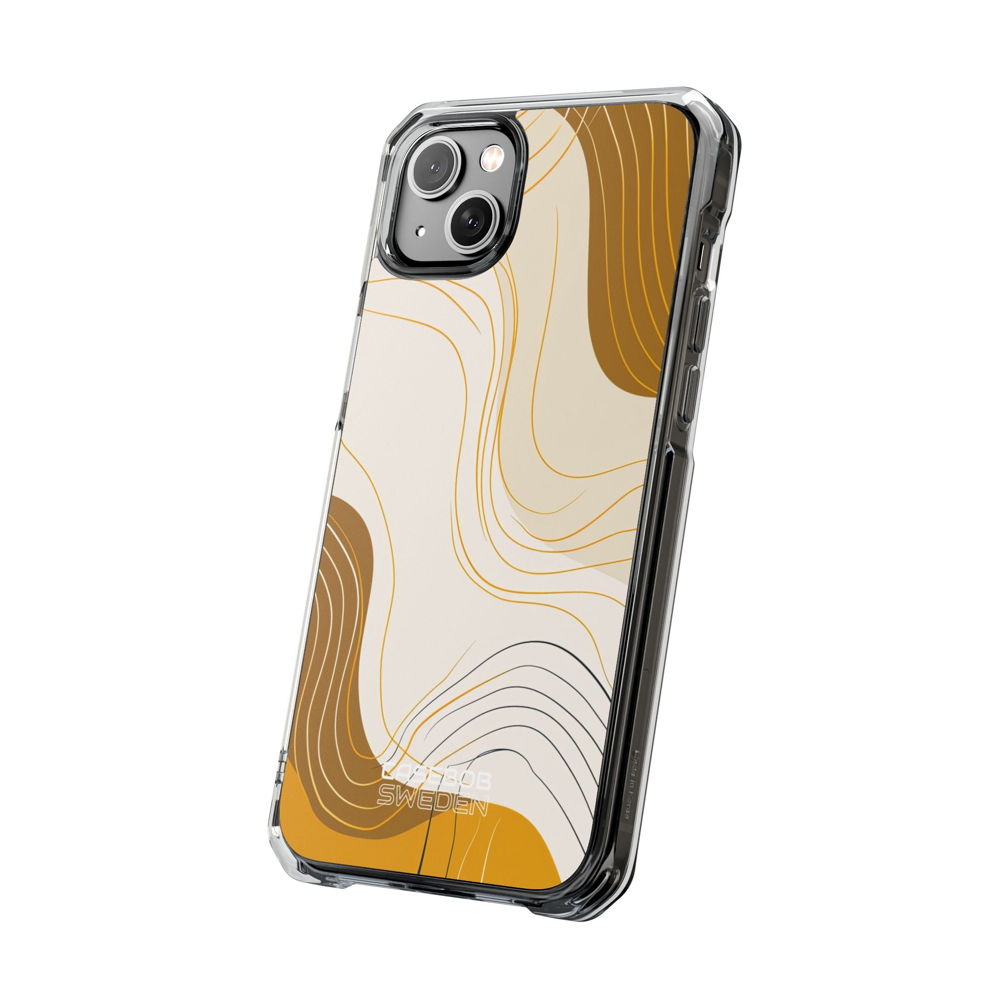 Golden Flow Lines iPhone 14 - Impact Clear+