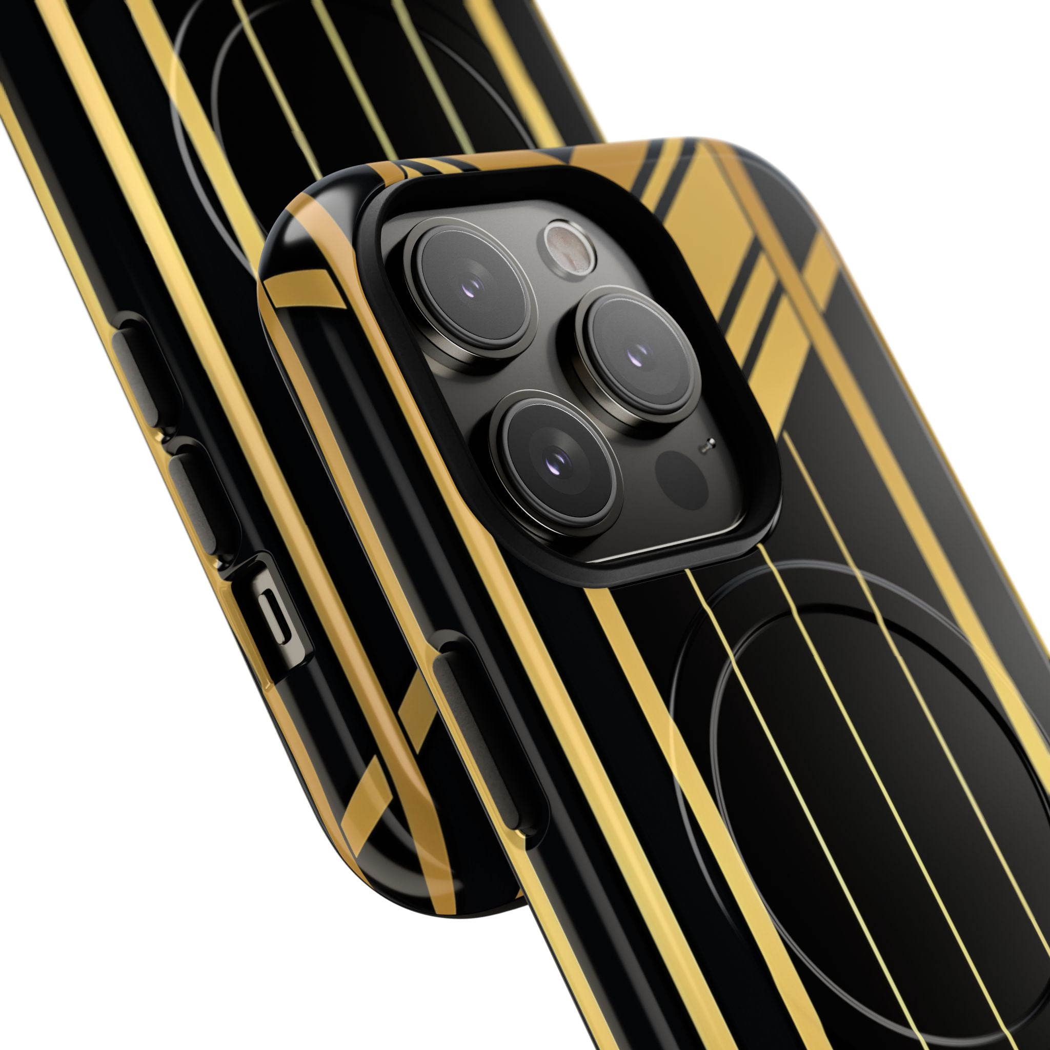 Golden Geometric Symphony iPhone 14 - Tough+