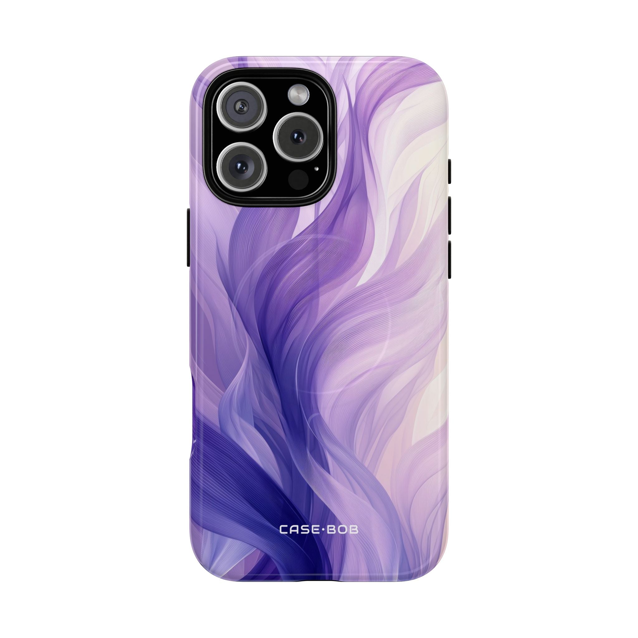 Purple Ribbon Waves iPhone 16 Pro Max Case - Tough+