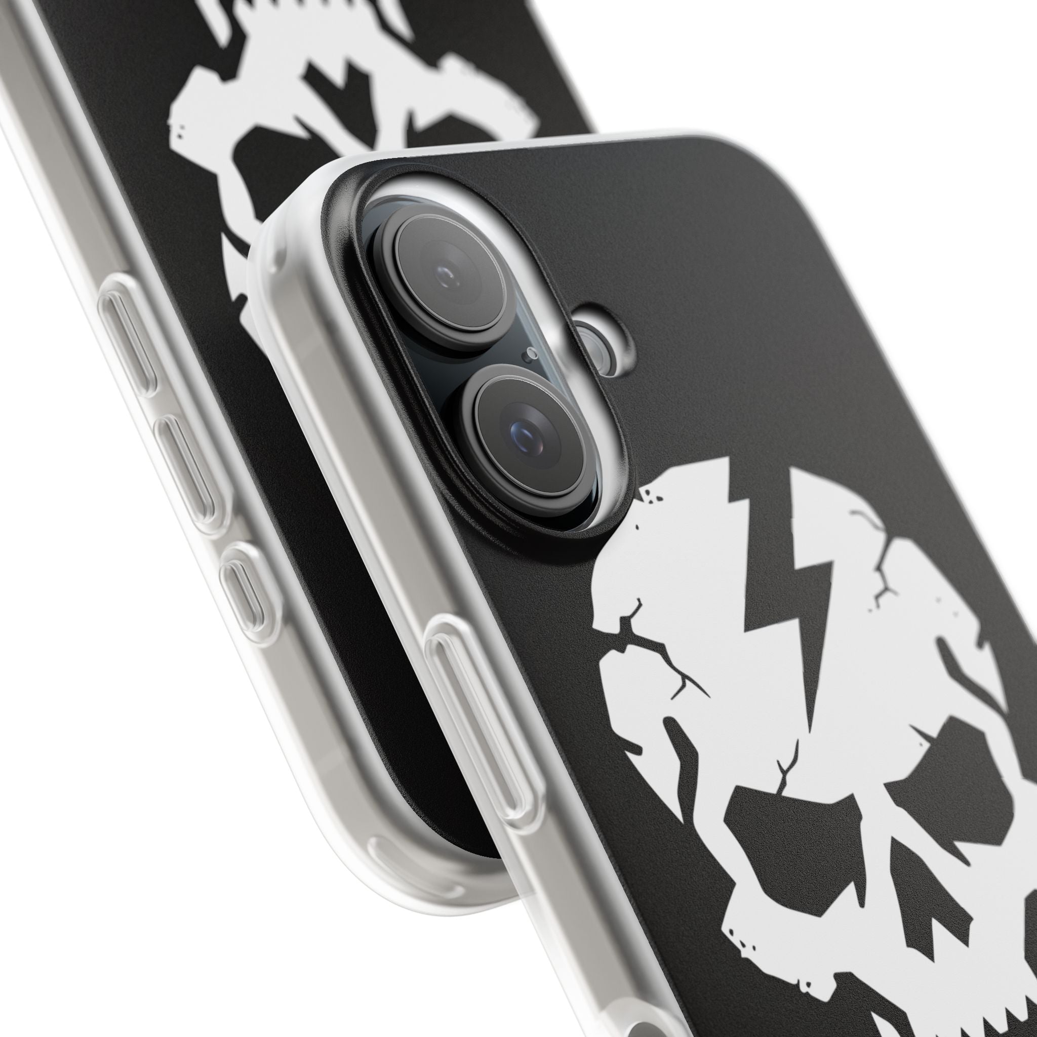 Lightning Skull iPhone 16 Case - Soft