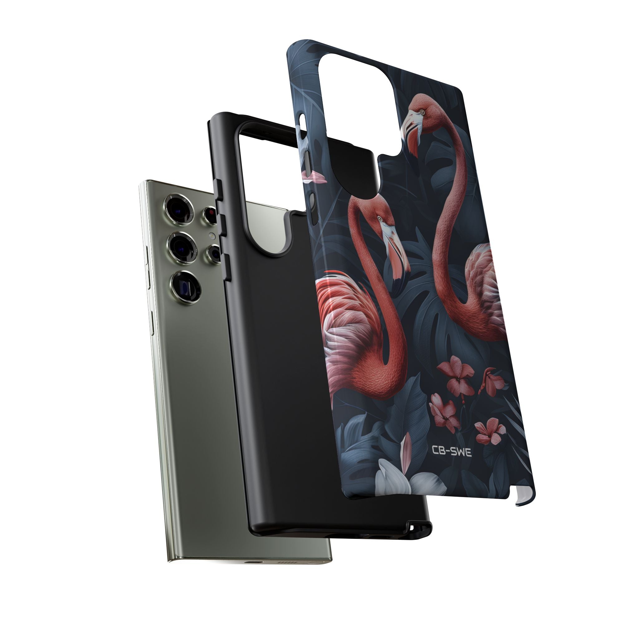 Flamingos Embrace Nature - Samsung Case