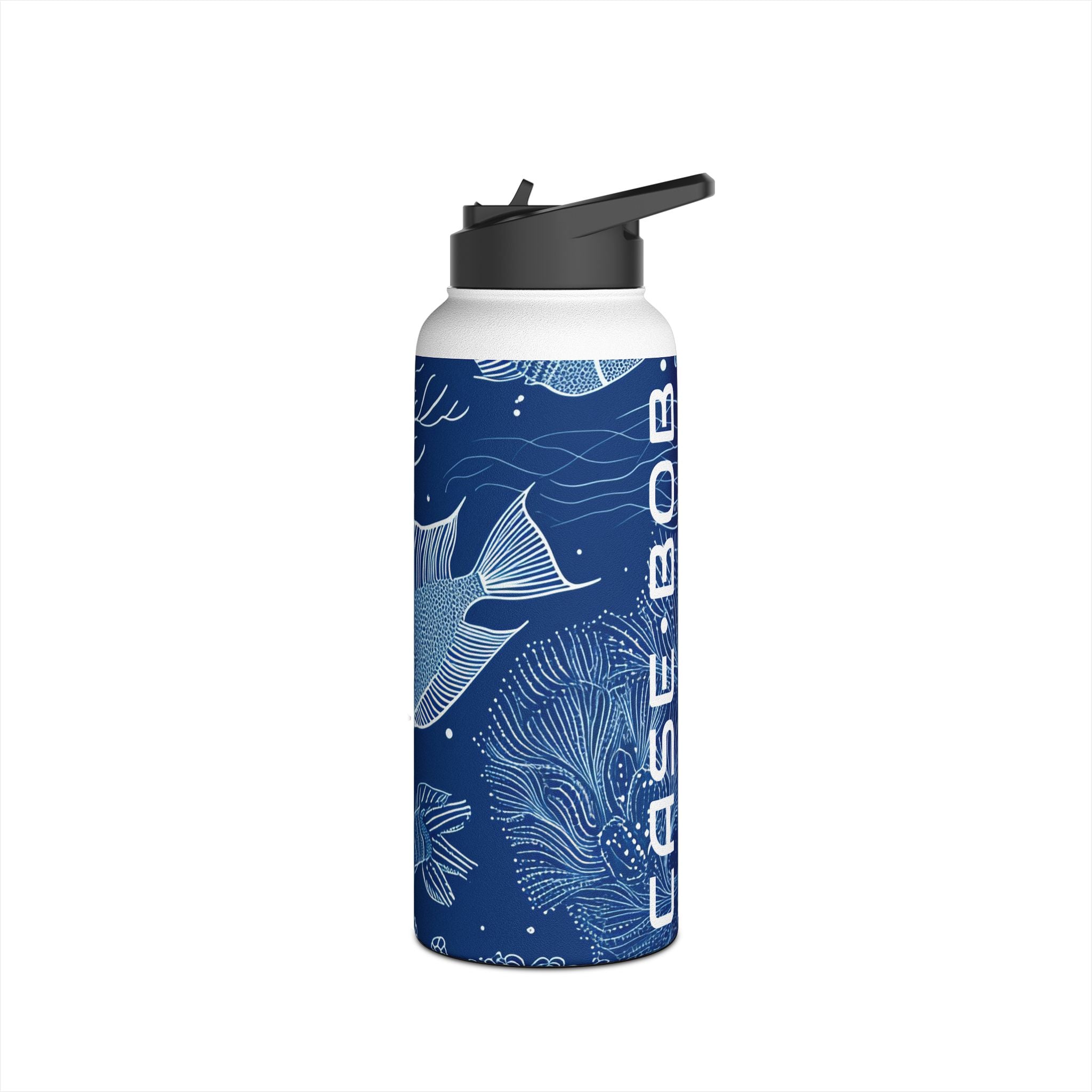 Blue Scale Reef - Stainless Steel Water Bottle