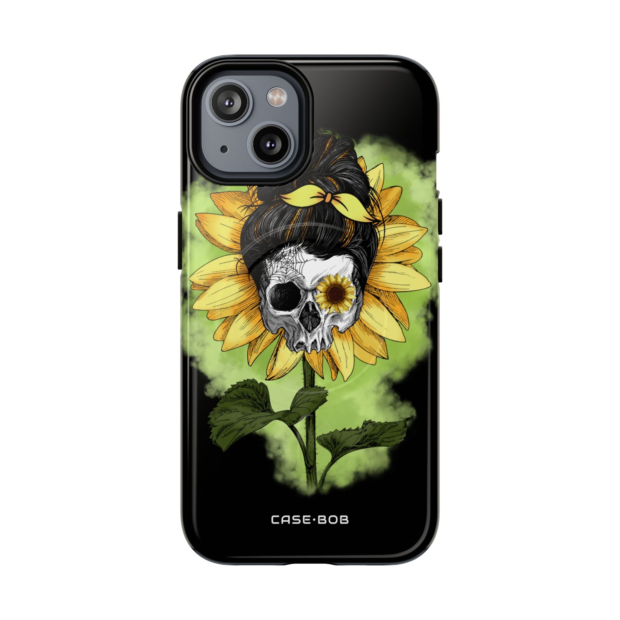 Sunflower Skull iPhone 14 Case - Tough+