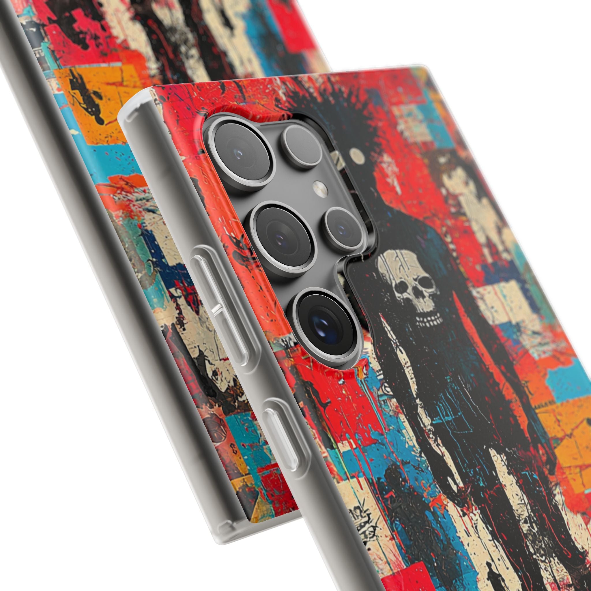 Spiky Skull Silhouette Samsung S24 Ultra Case - Soft