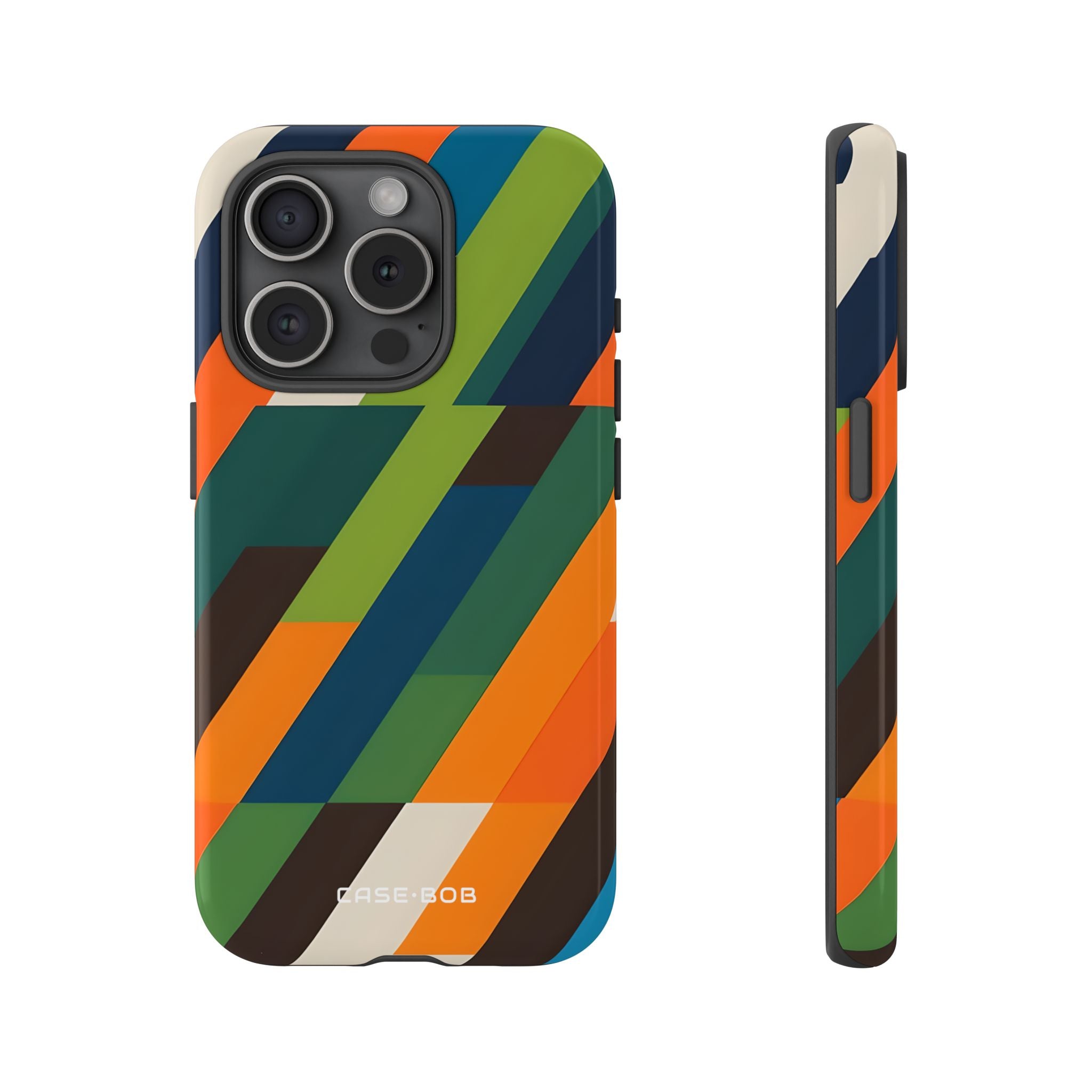 Diagonal Blaze iPhone 15 Pro Case - Tough