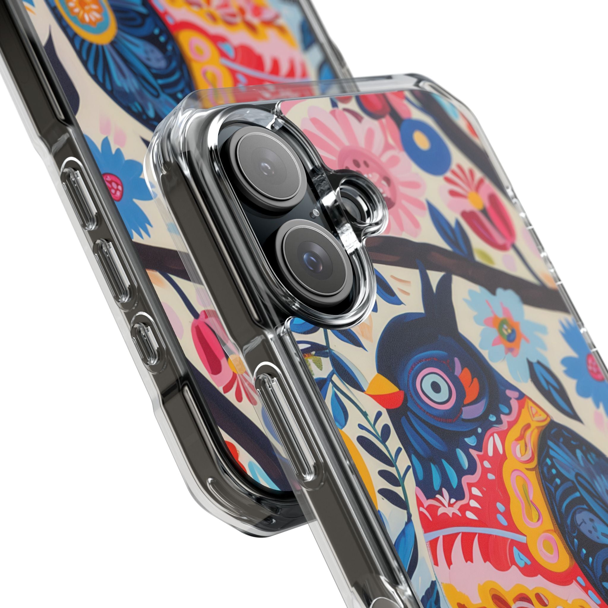 Whimsical Owl Garden iPhone 16 - Impact Clear+