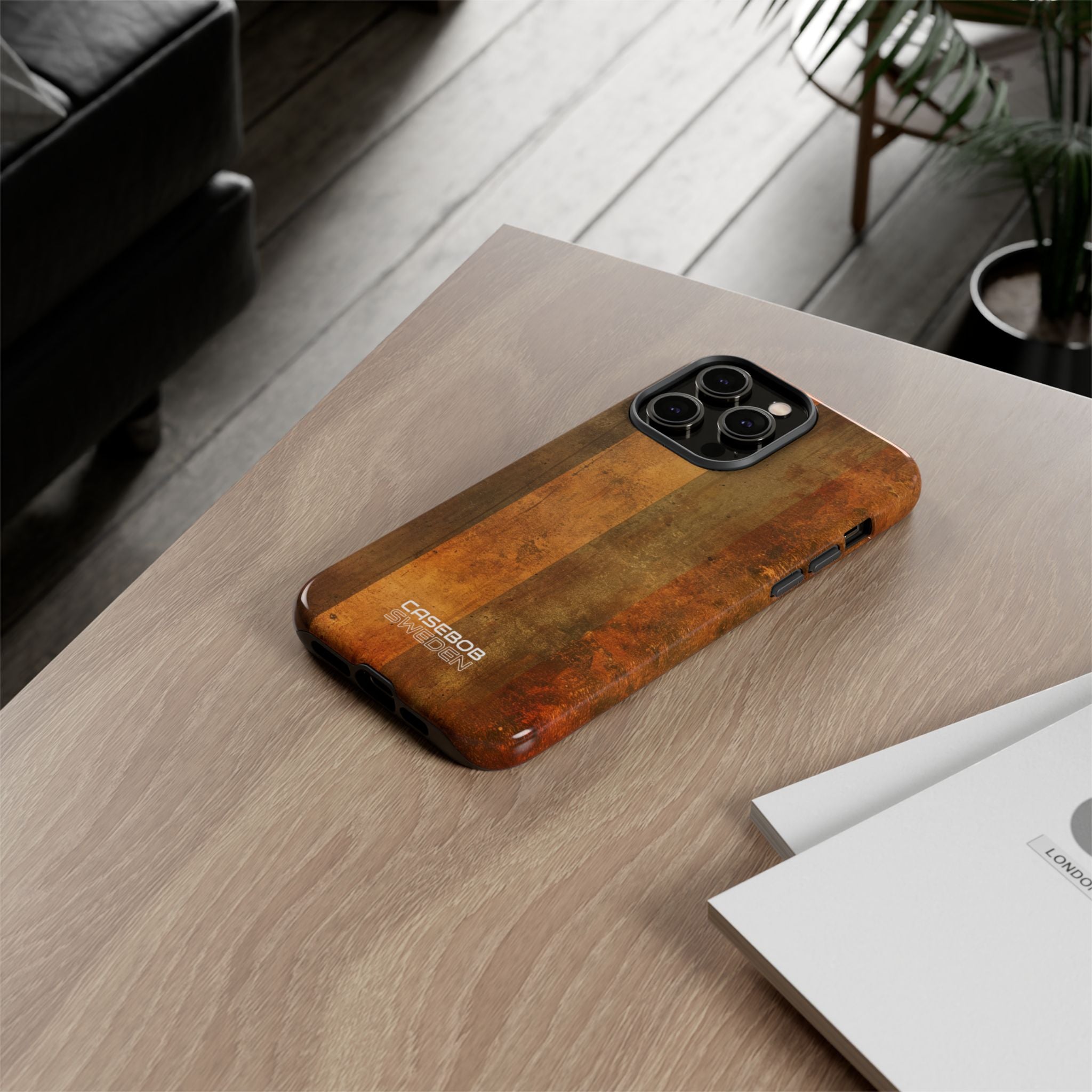 Rustic Striped Texture iPhone 14 - Tough