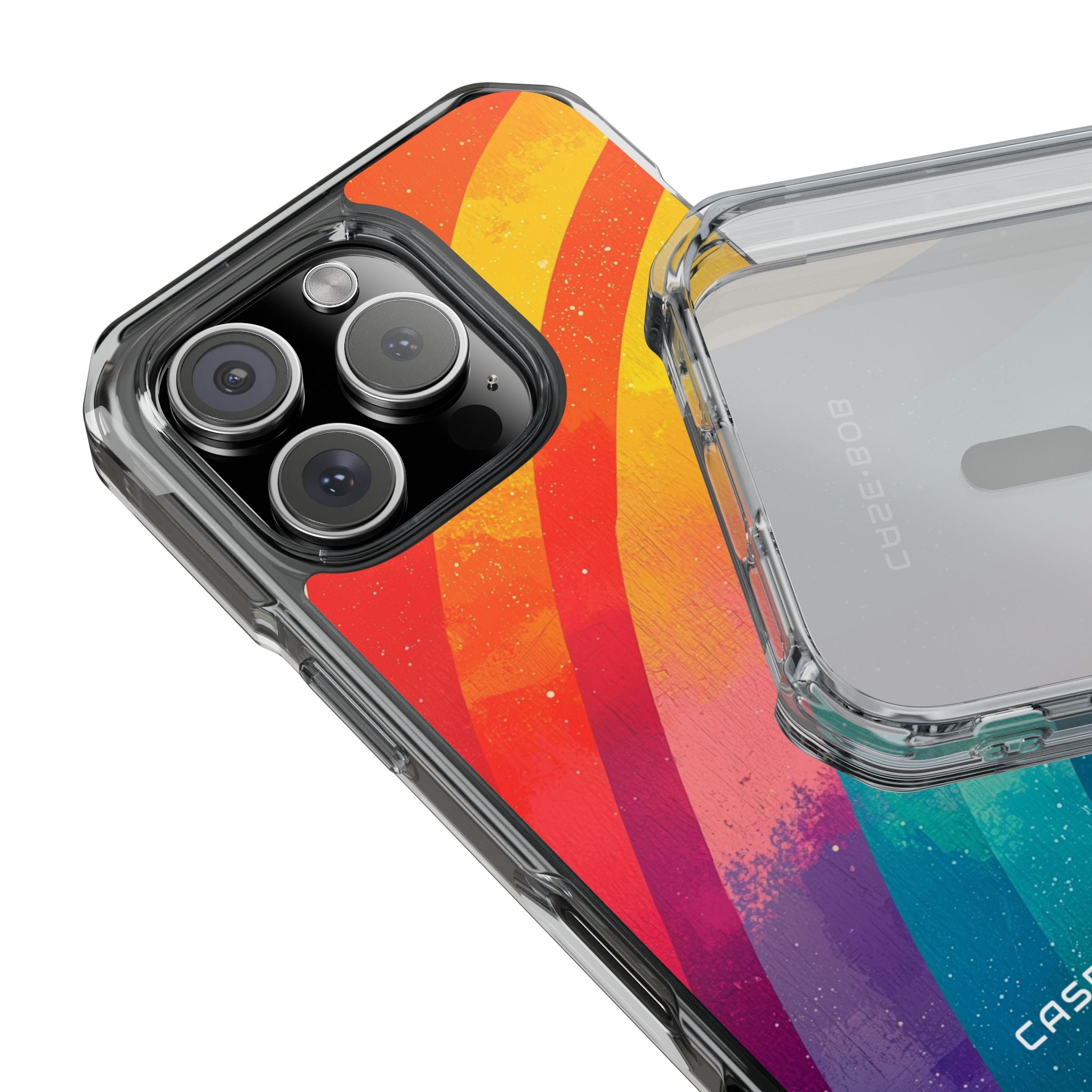 Textured Rainbow Arc iPhone 16 Pro Case - Impact