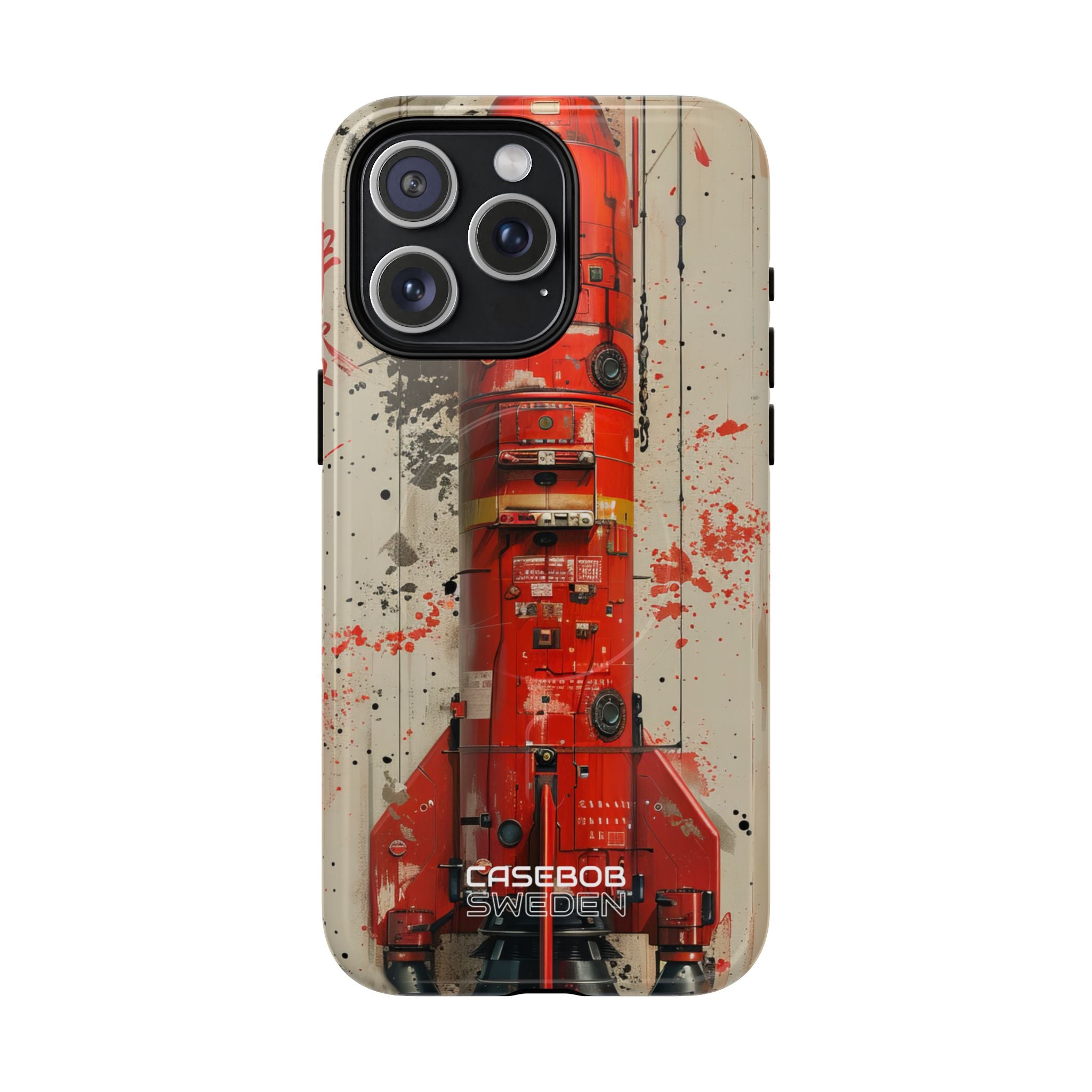 Crimson Rocket Burst iPhone 15 - Tough+
