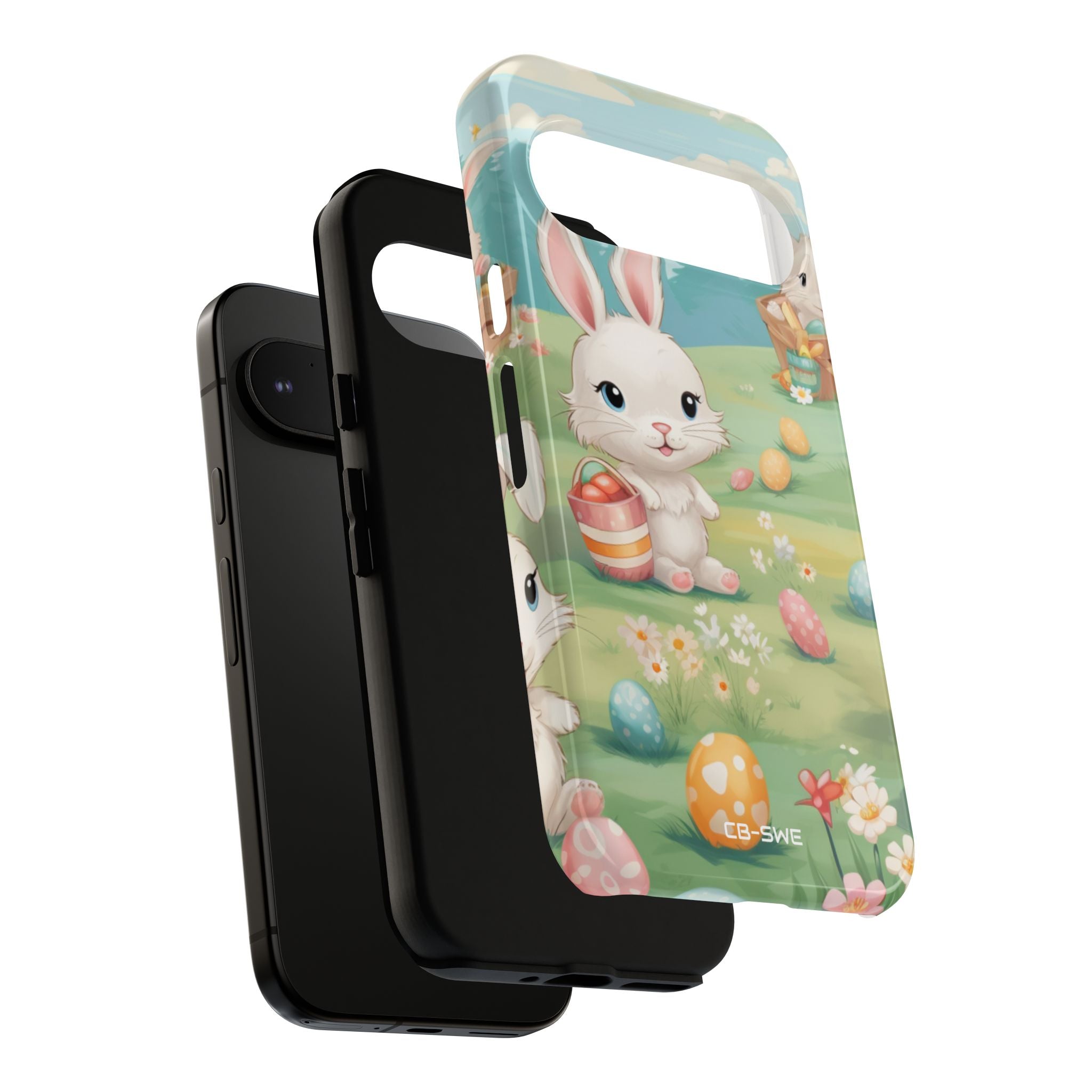 Bunnies Hunt Eggs - Google Pixel Case