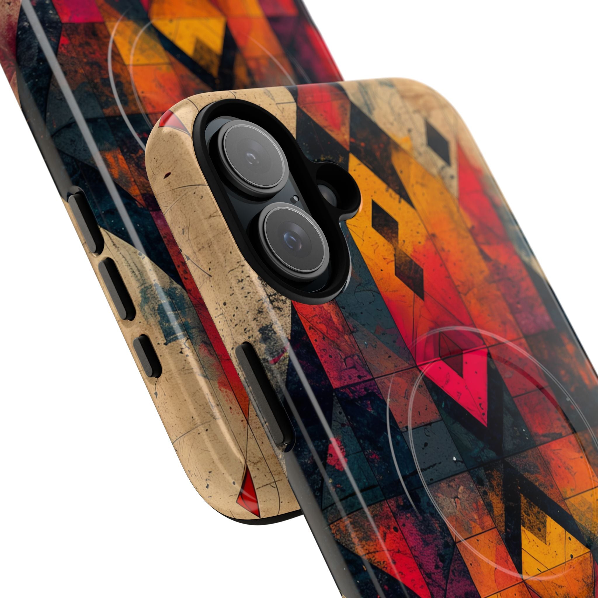 Fiery Symmetry Fusion iPhone 16 - Tough+