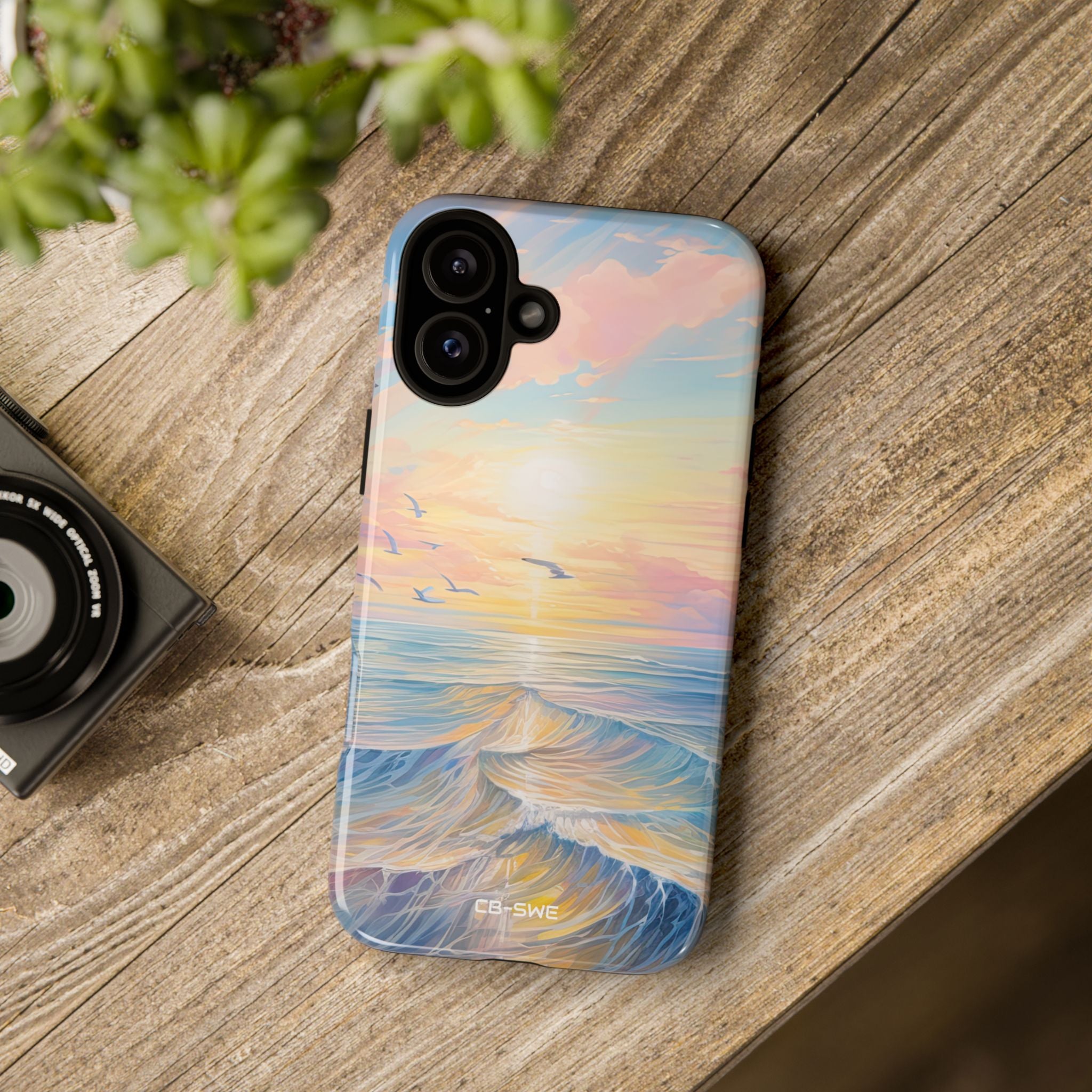 Gentle Waves Embrace - iPhone Case