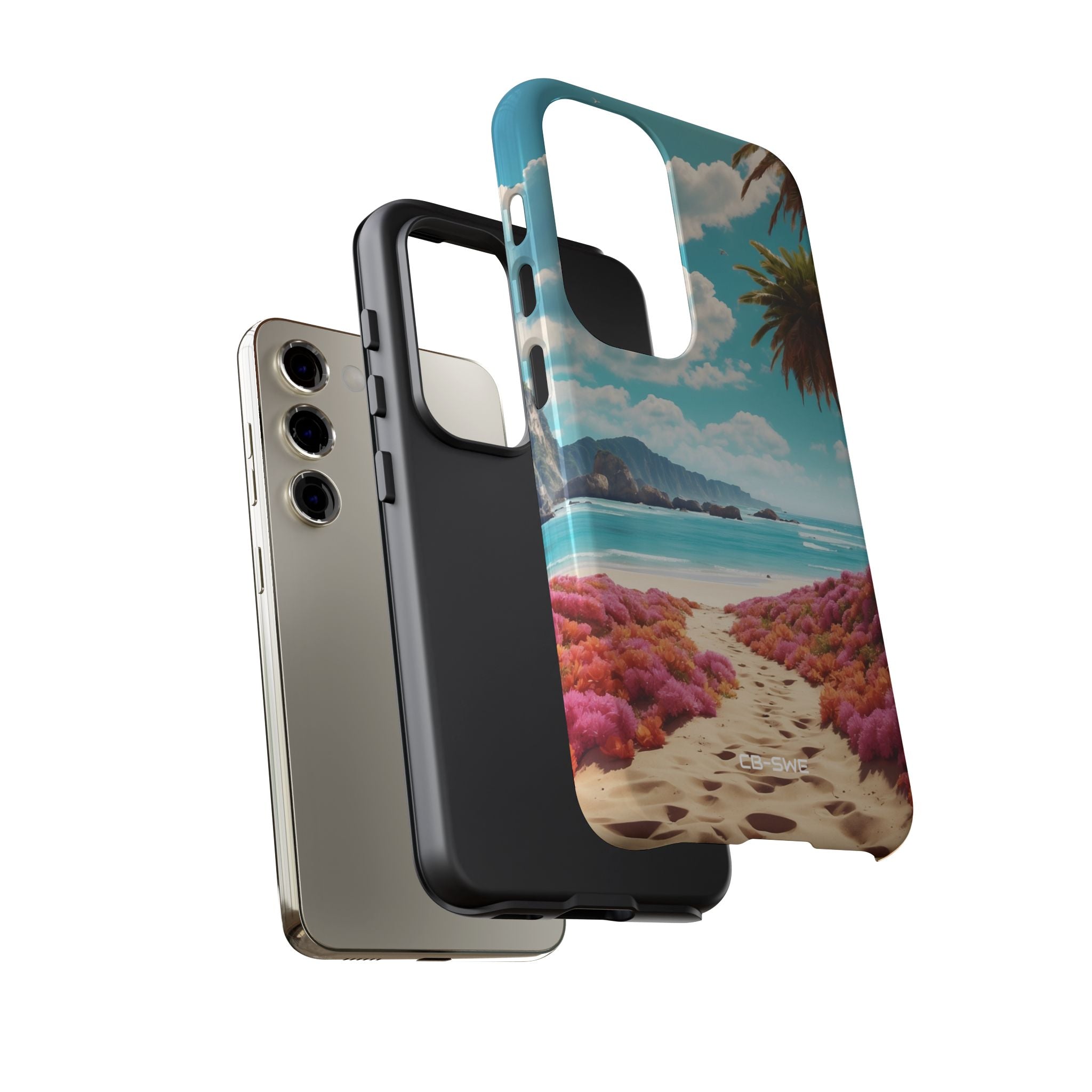 Tropical Flowers Frame - Samsung Case