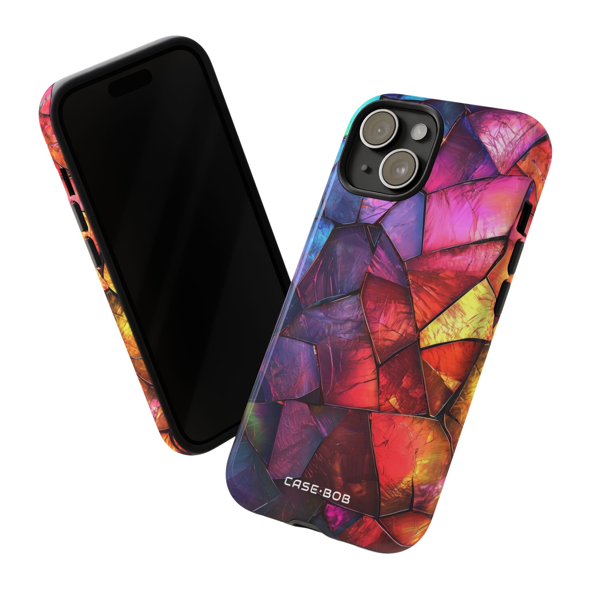 Cracked Prism iPhone 15 Case - Tough