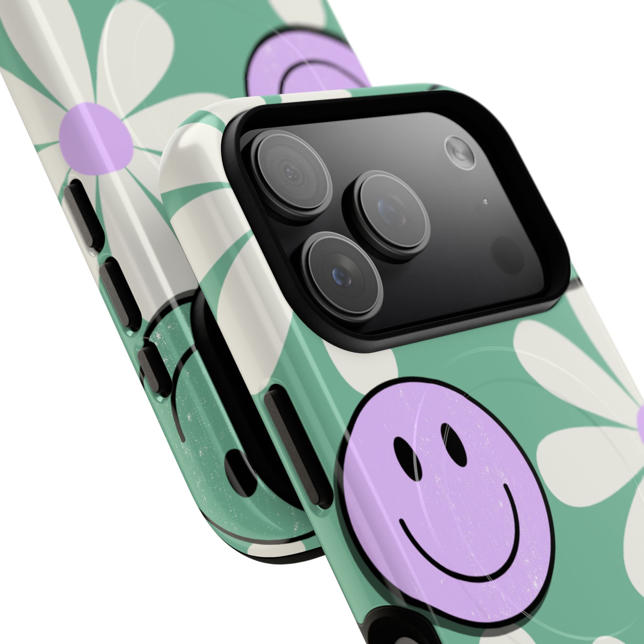 Smiley Daisy Glow iPhone 17 Pro Case - Tough+
