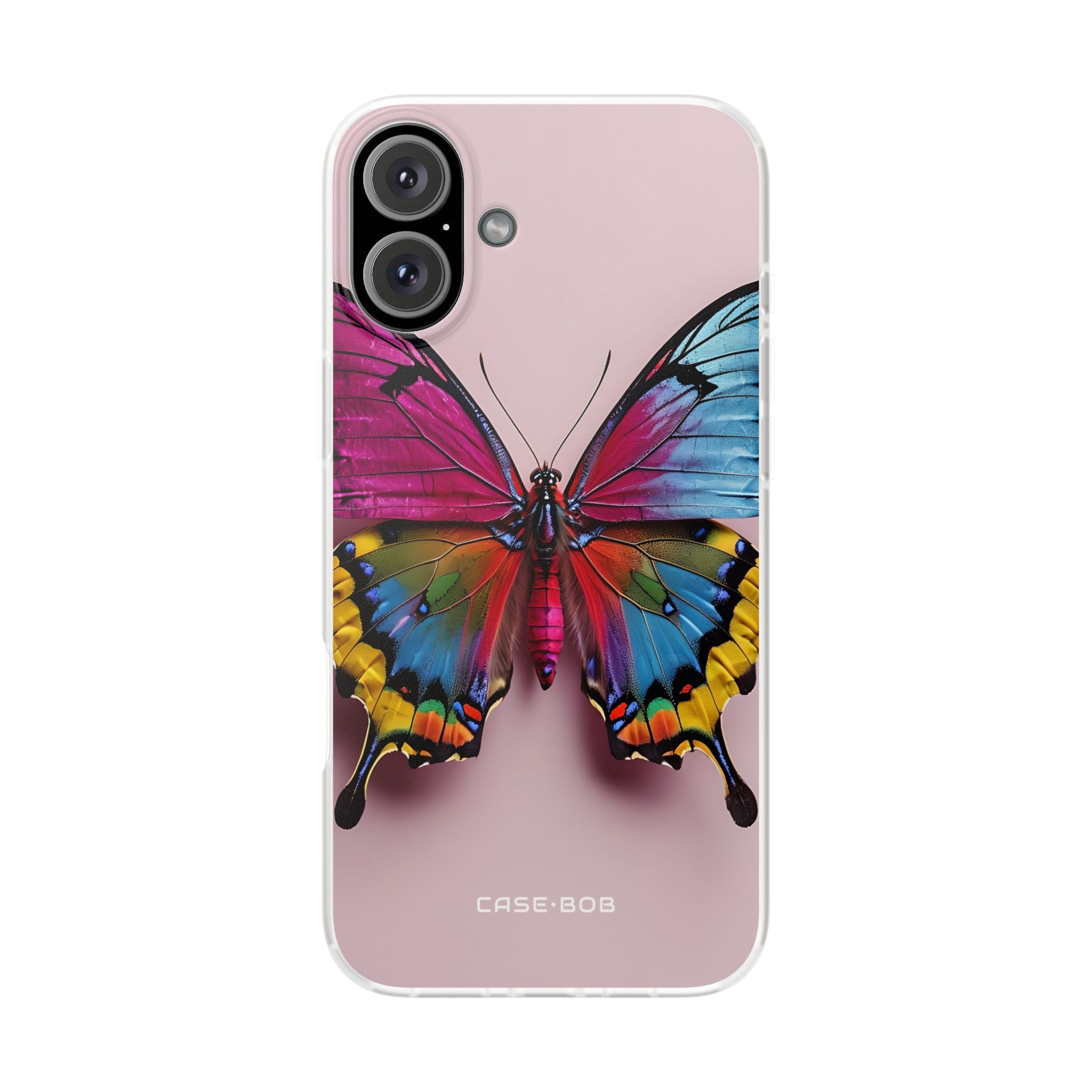 Vivid Butterfly iPhone 16 Plus Case - Soft