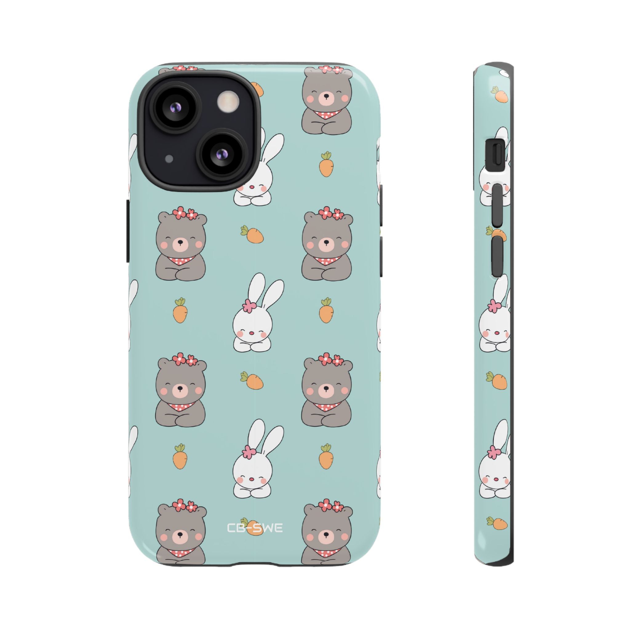 Bunnies Gather Carrots - iPhone Case