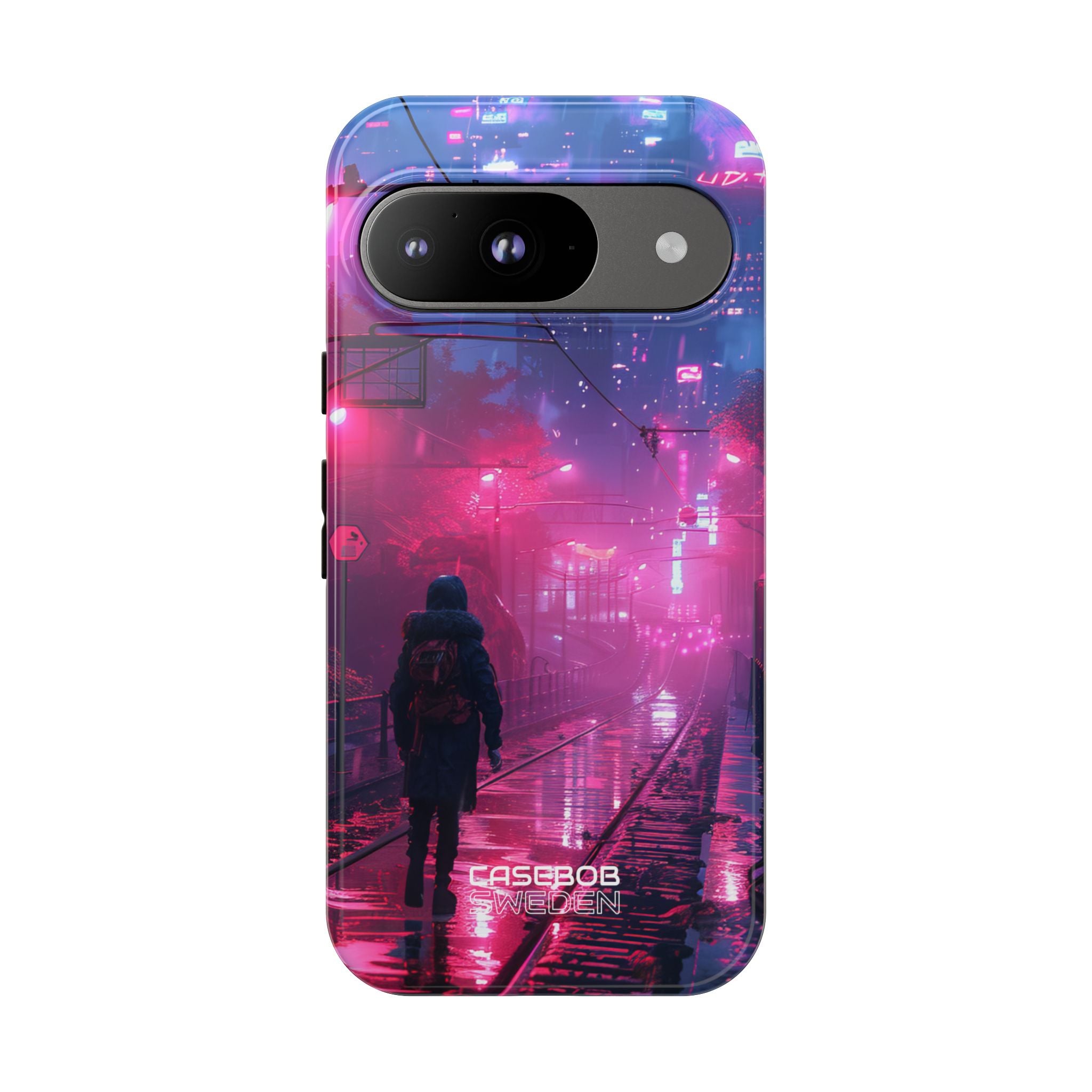 Neon Shadow City Google Pixel 9 - Tough