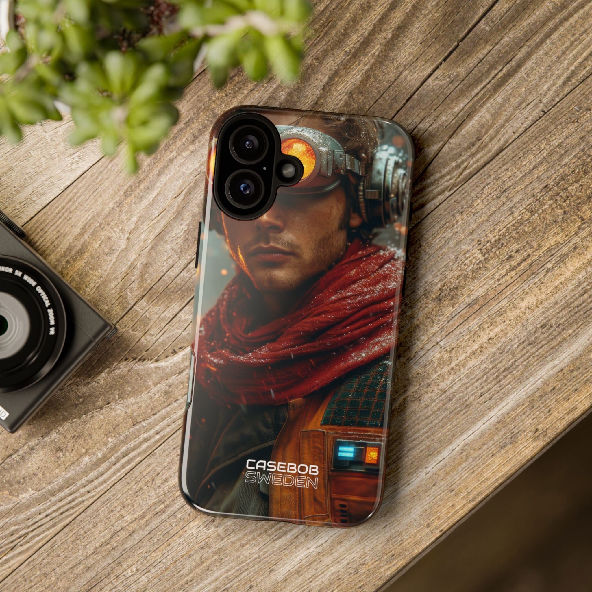 Futuristic Steampunk Explorer iPhone 16 - Tough