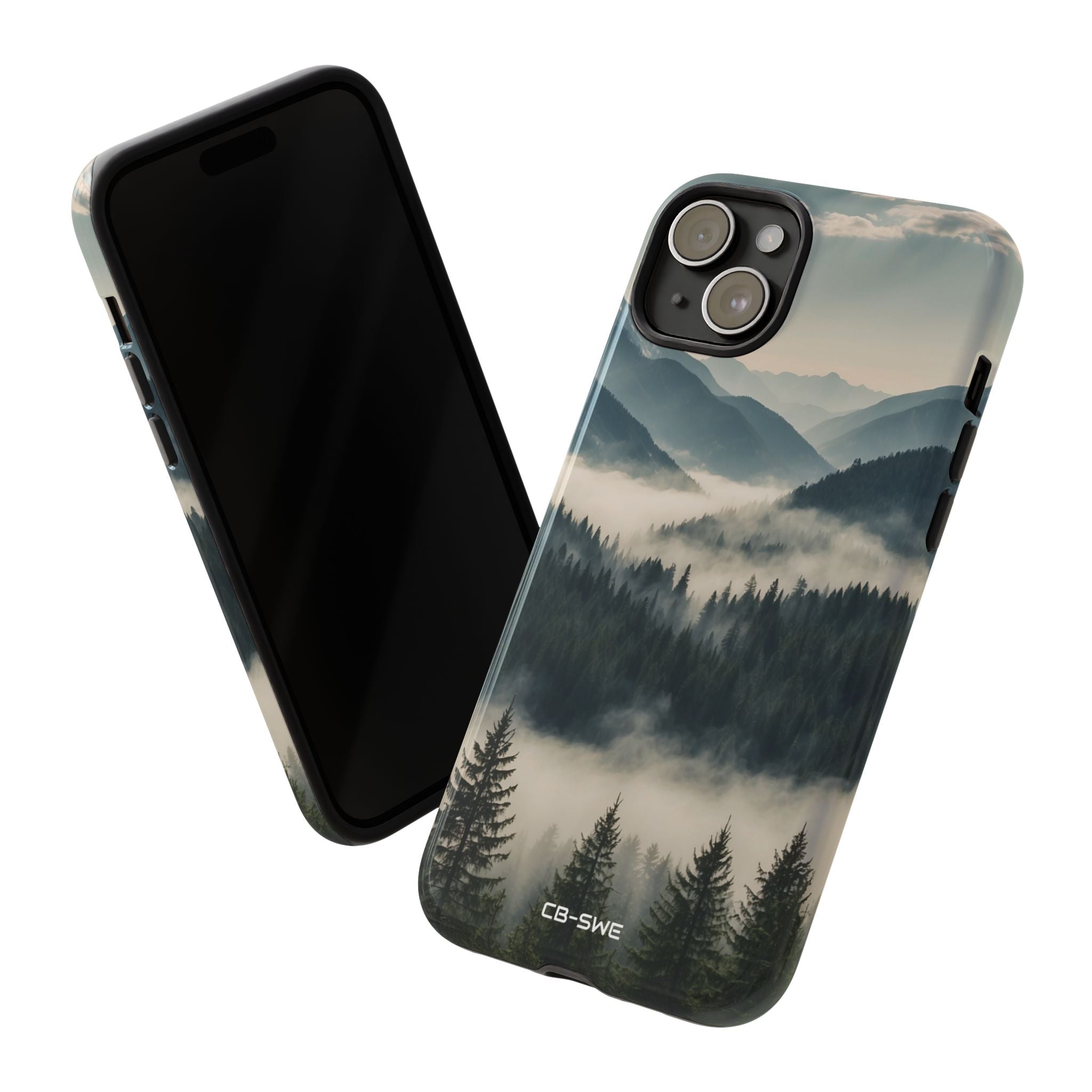 Misty Forest Embrace - iPhone Case