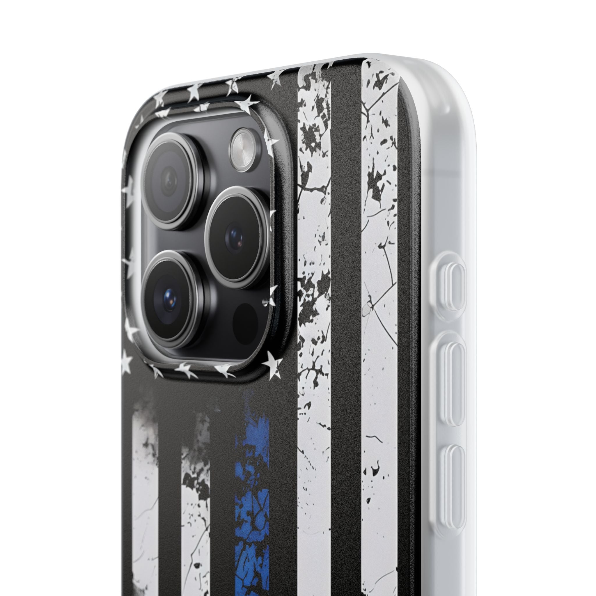 Blue Stripe Flag iPhone 15 Pro Case - Soft