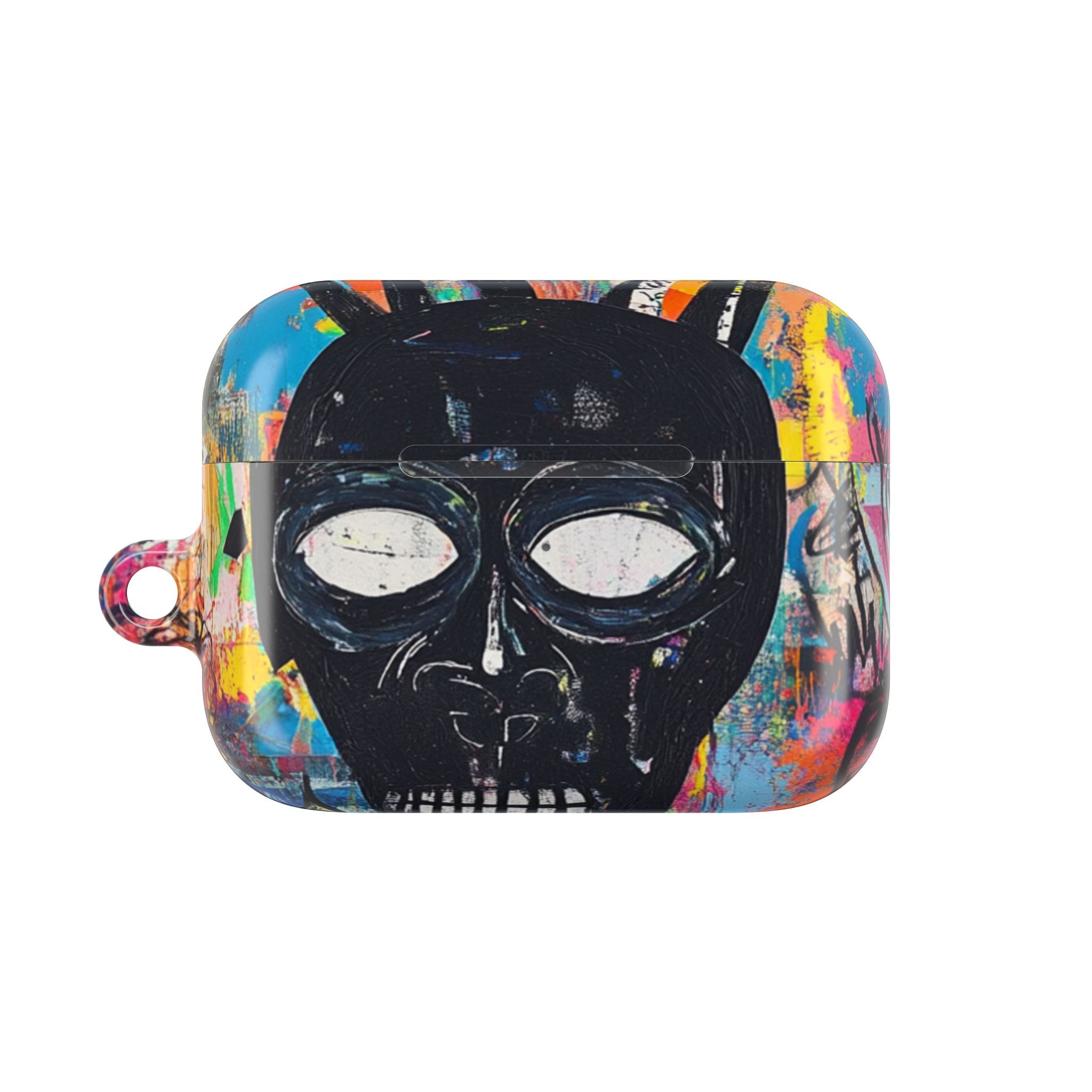 Neon Skull Burst - AirPods Case