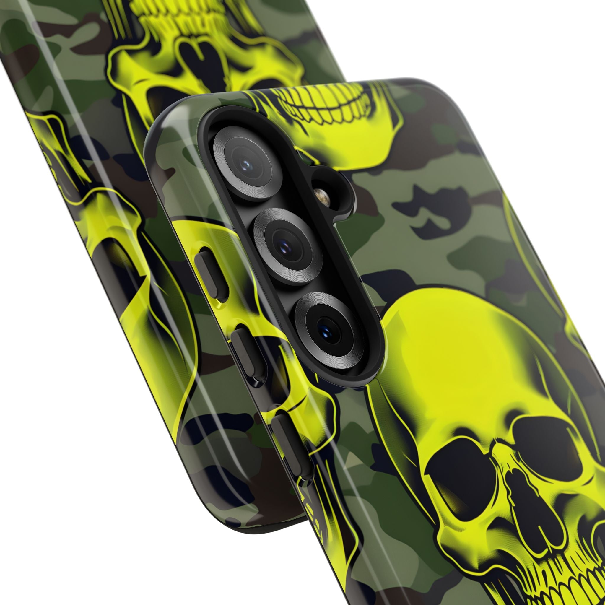 Neon Skull Camo Samsung S25 Plus Case - Tough