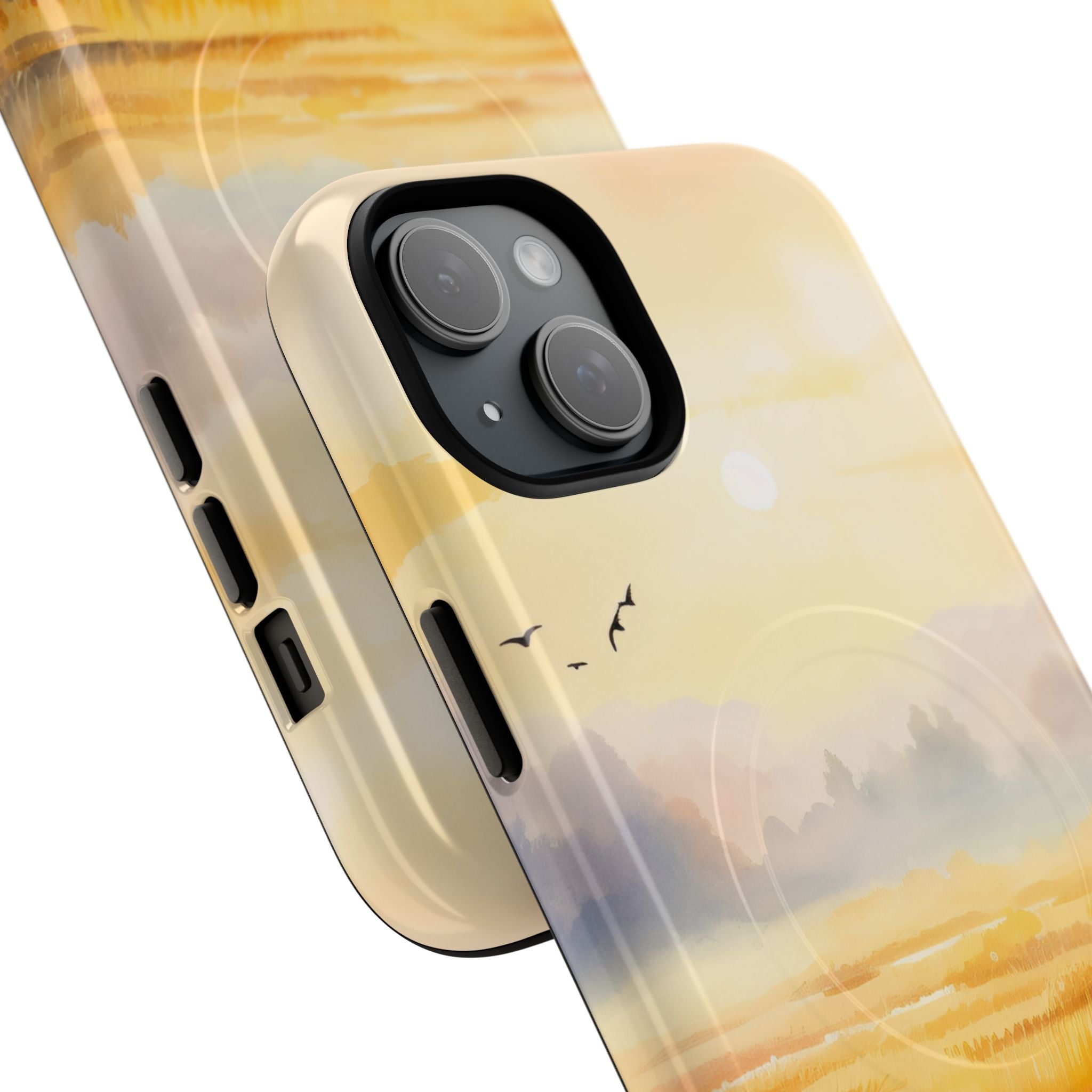 Glowing Sunrise iPhone 15 Plus Case - Tough+