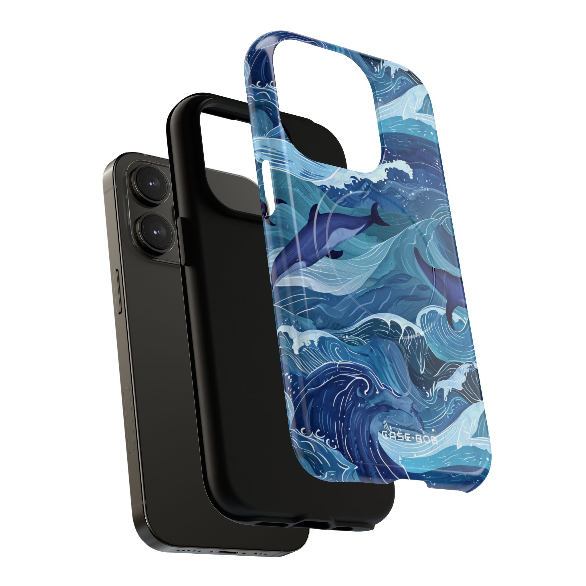 Dolphin Waves iPhone 14 Pro Case - Tough+