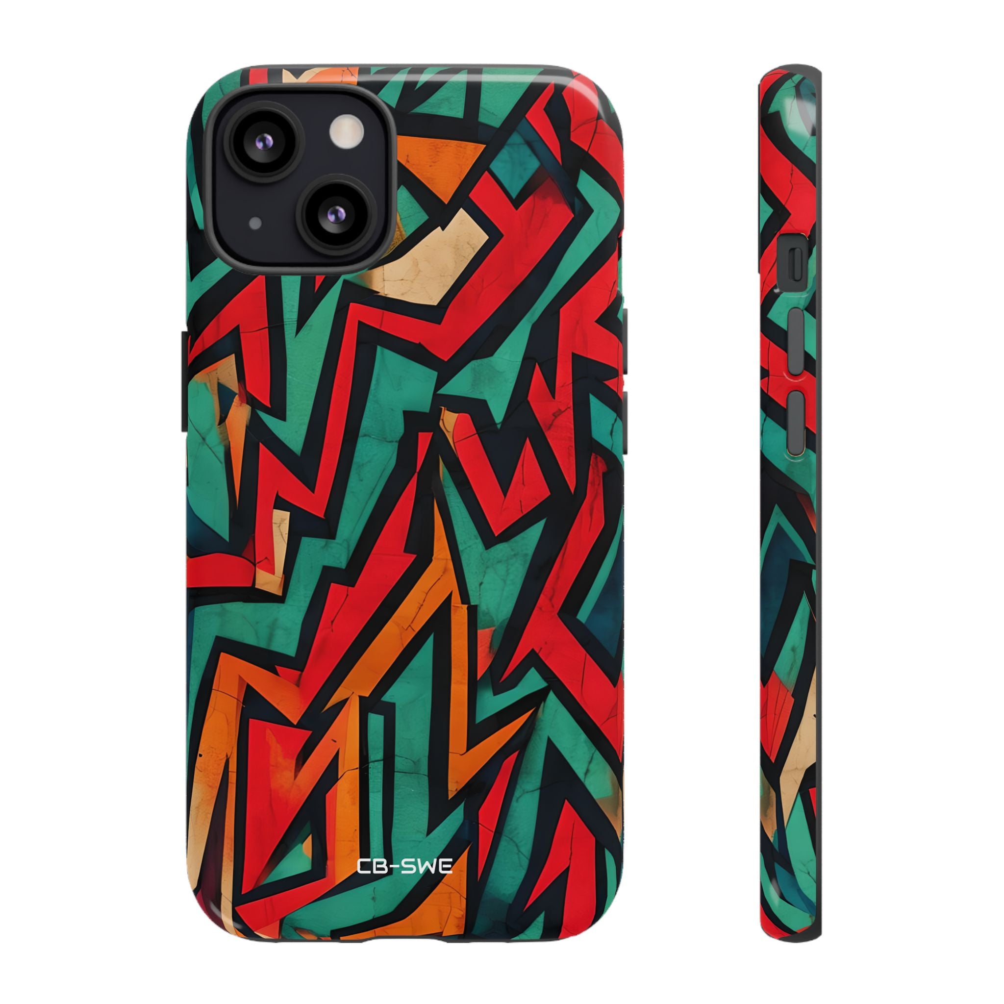 Vivid Geometry Dance - iPhone Case