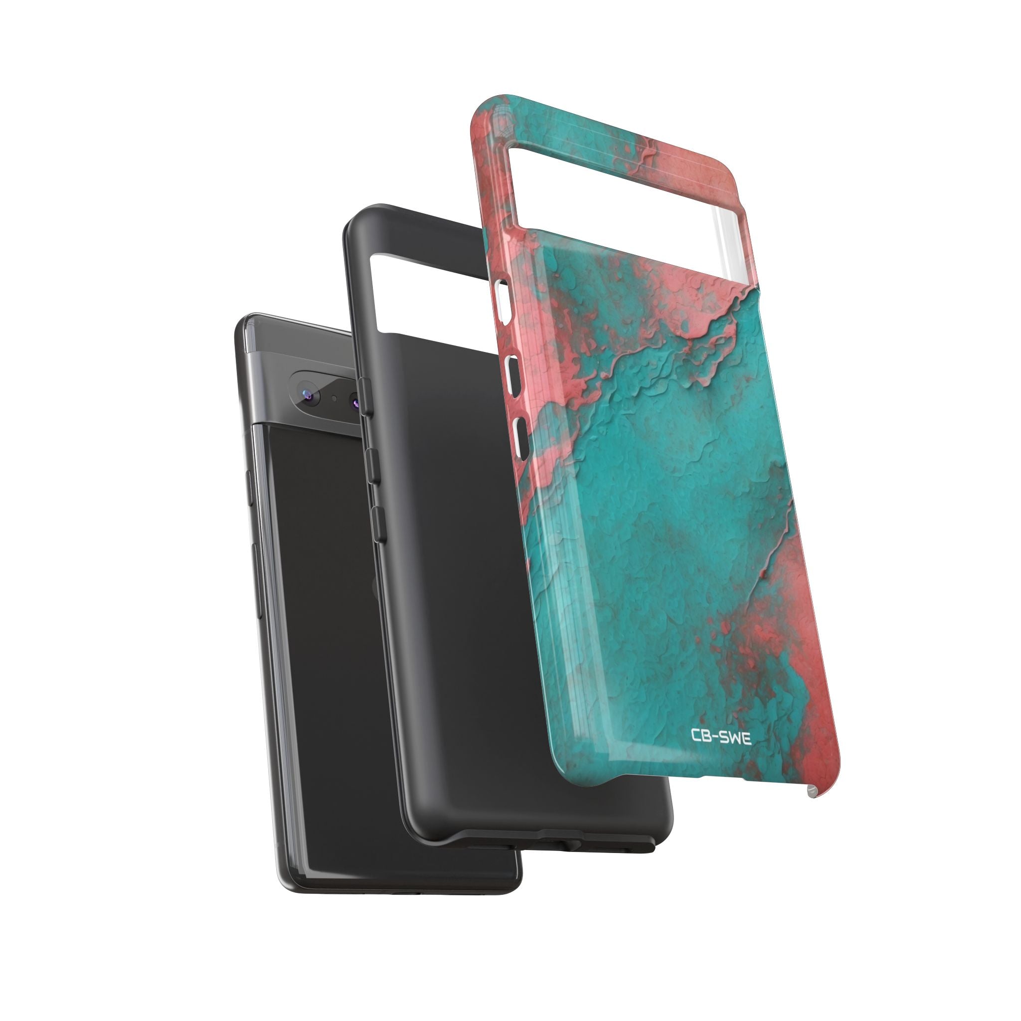 Turbulent Coral Flow - Google Pixel Case