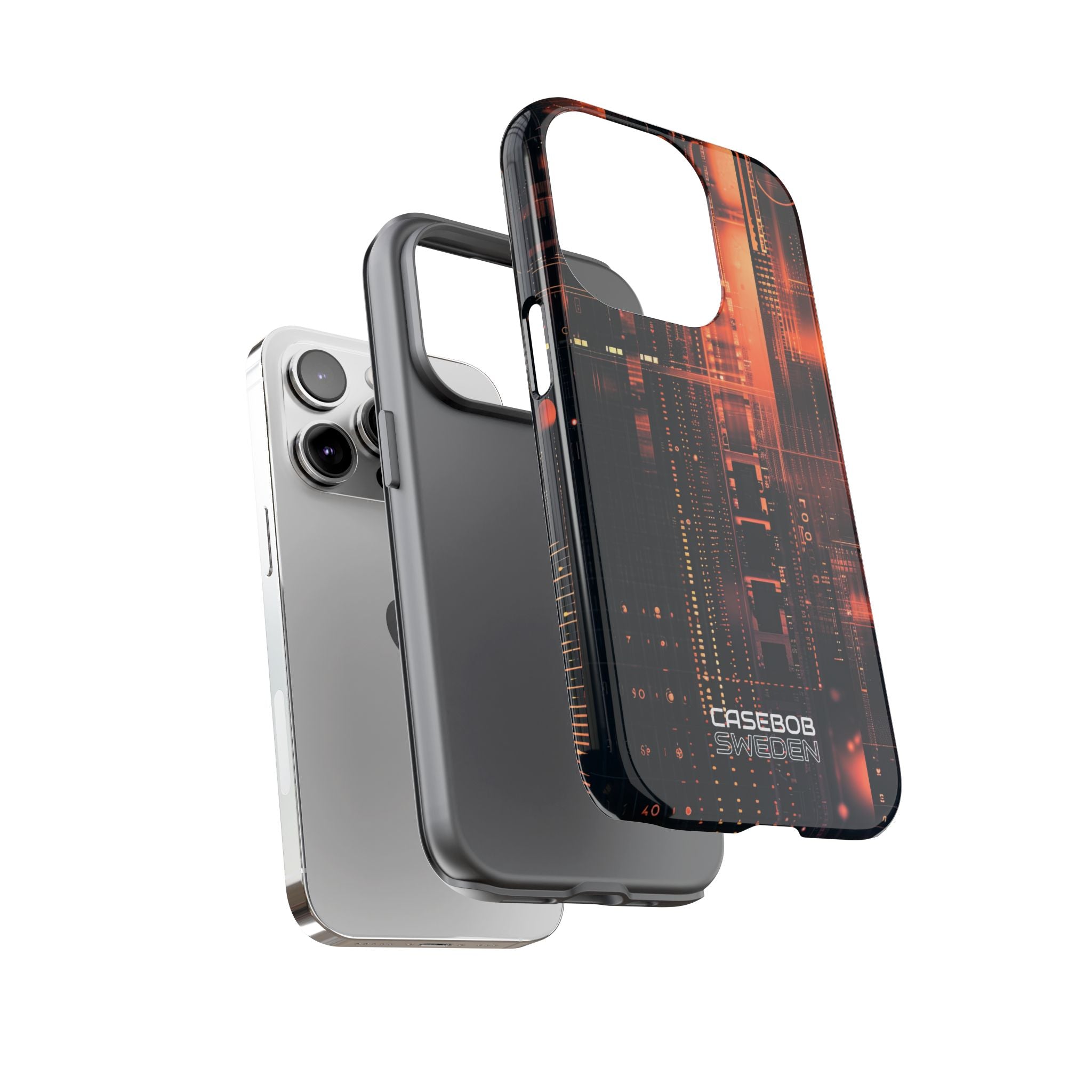 Neon Circuit Dreams iPhone 14 - Tough