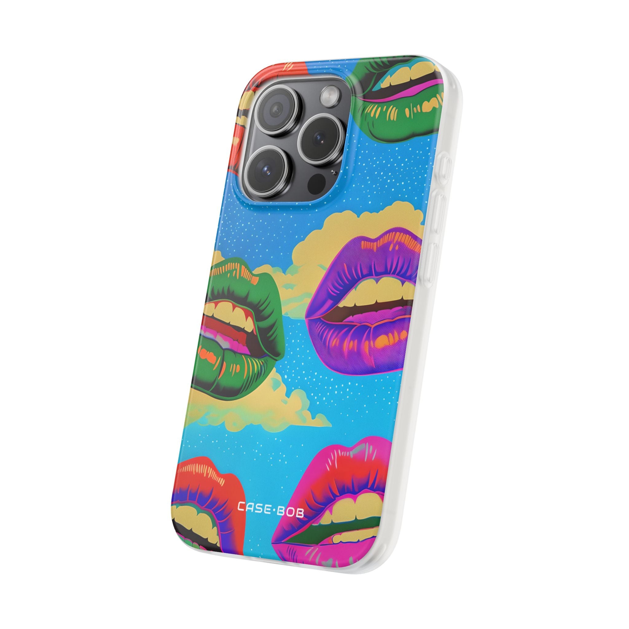 Colorful Lipscape iPhone 15 Pro Case - Soft
