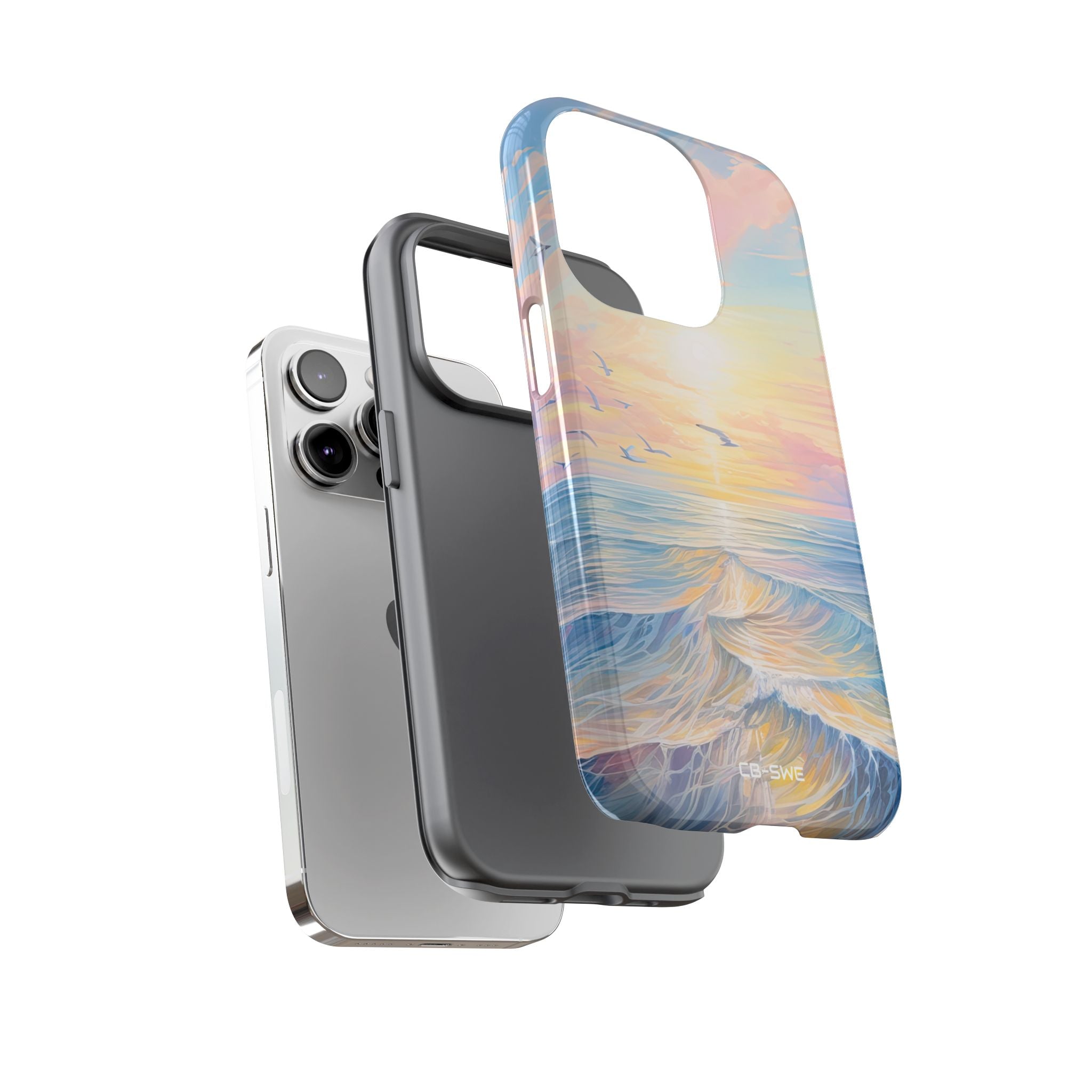 Gentle Waves Embrace - iPhone Case