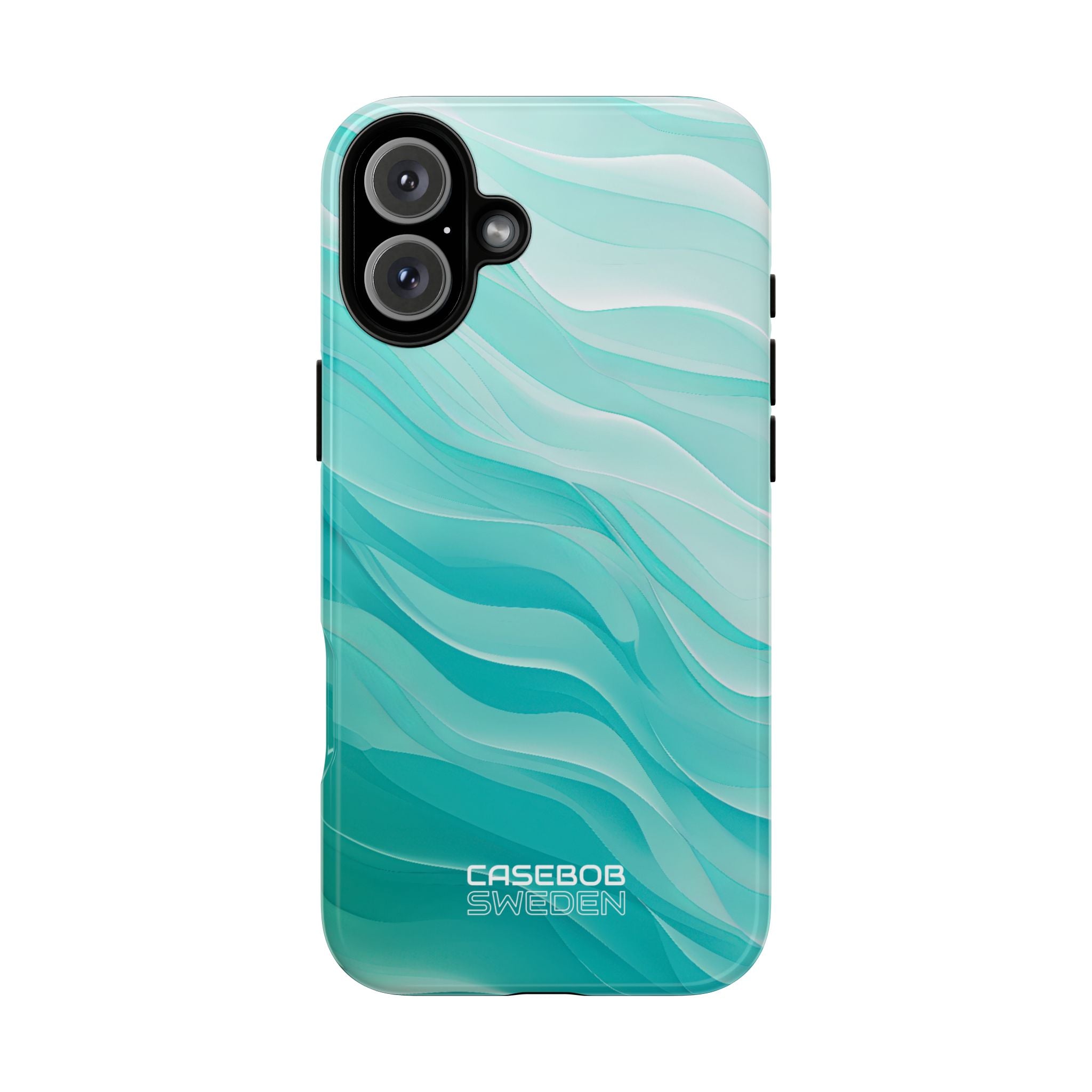 Soothing Aqua Waves iPhone 16 - Tough