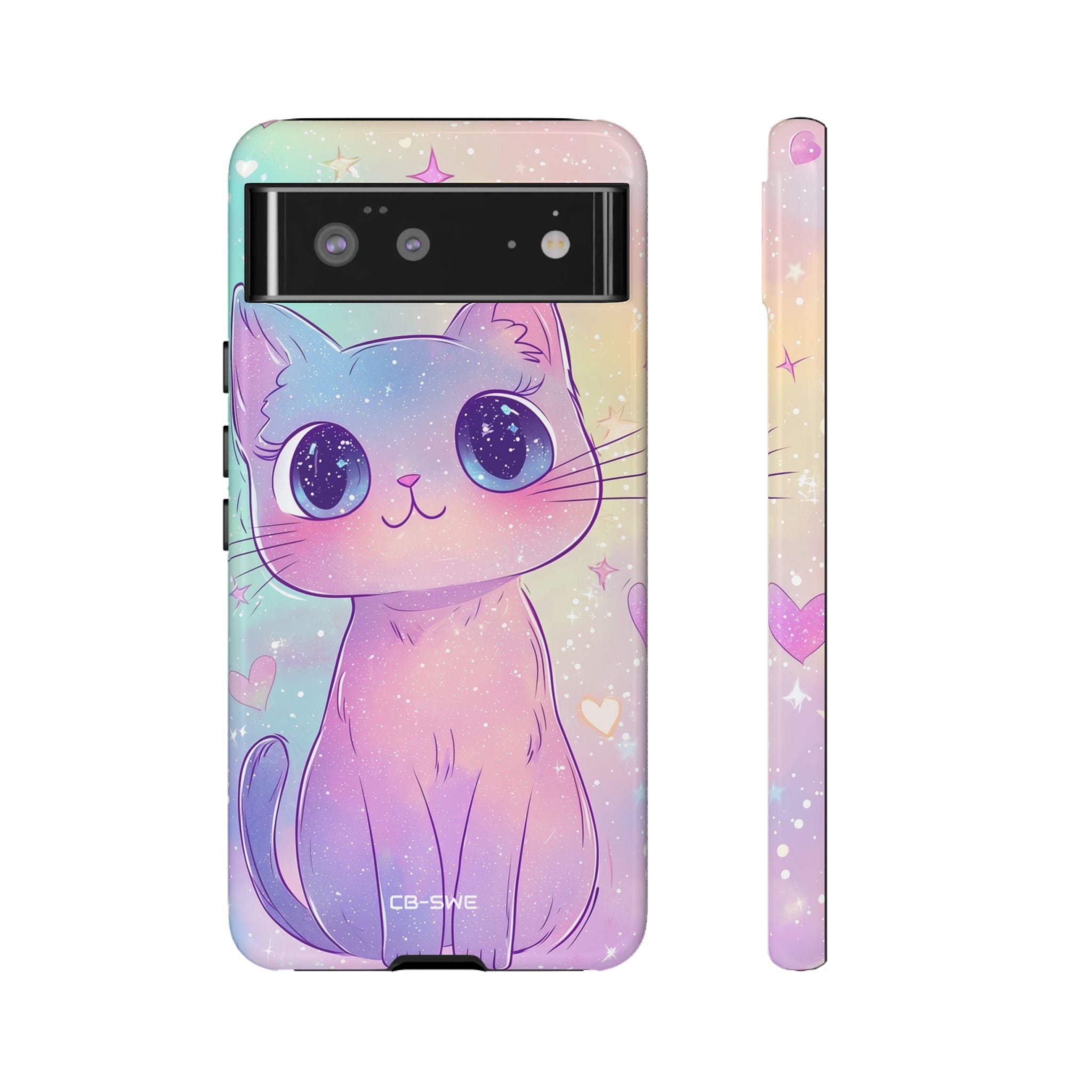 Sparkling Cat Smiles - Google Pixel Case