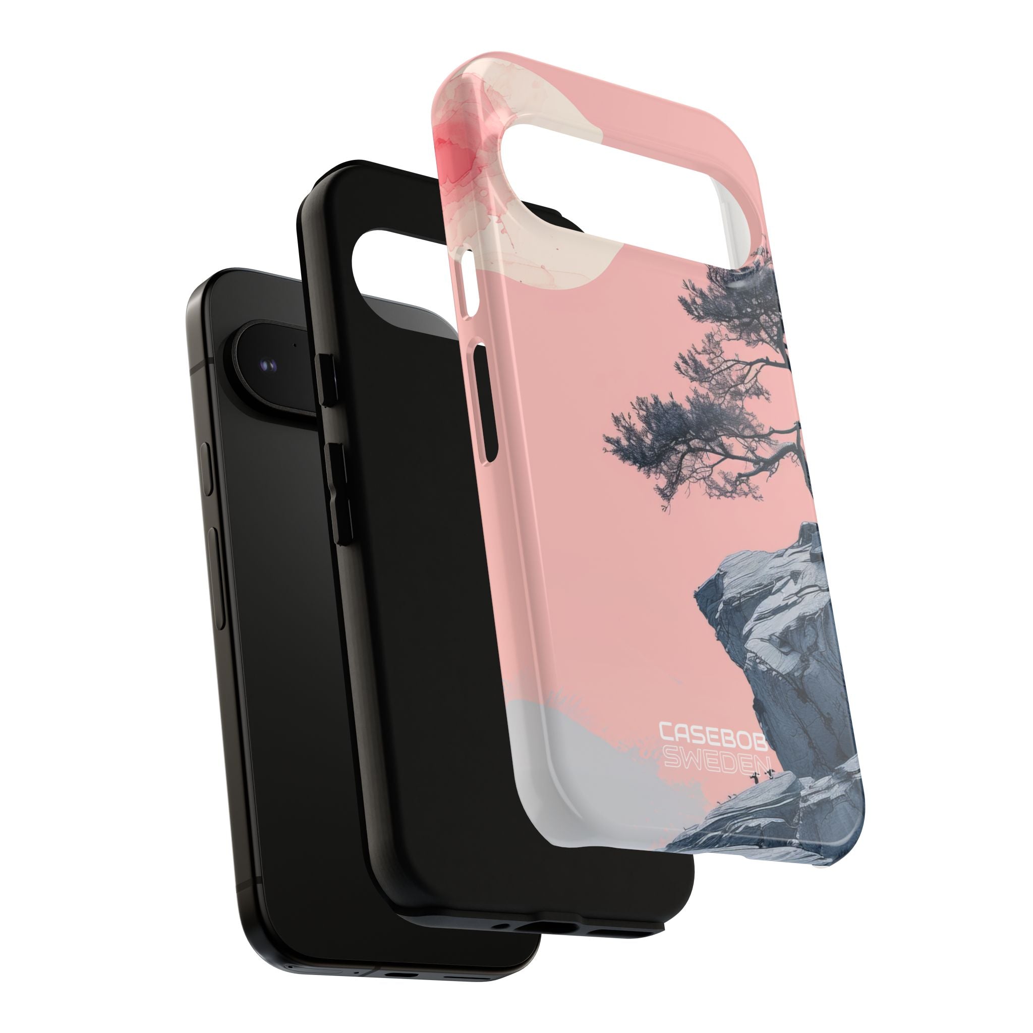 Solitudine sulla scogliera rosa Google Pixel 9 - Tough