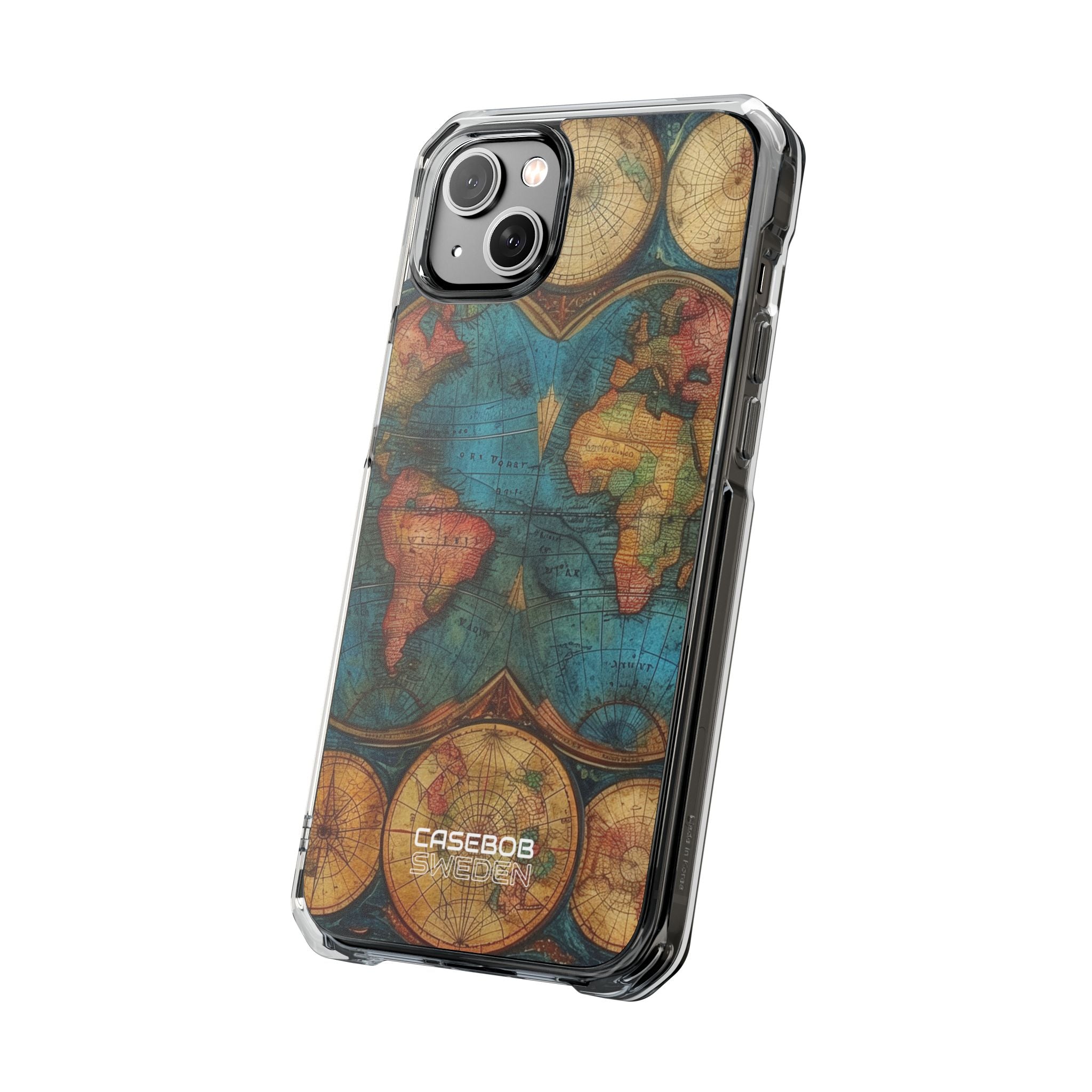 Vintage World Map iPhone 14 - Impact Clear+