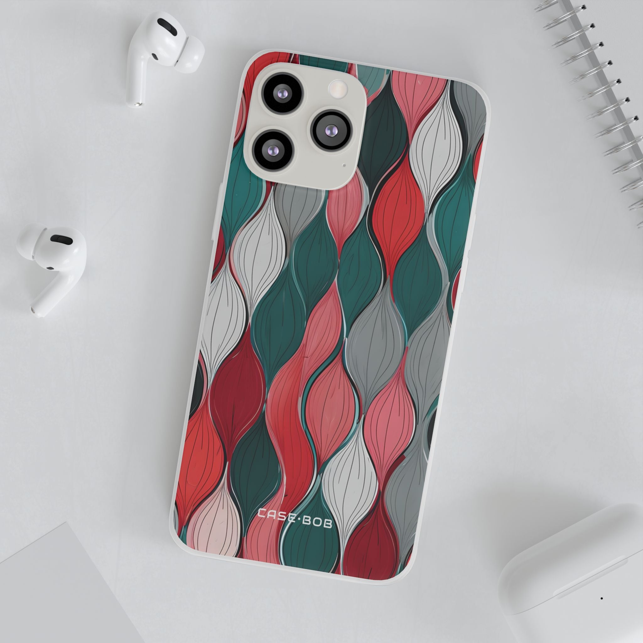 Leaf Cascade Teal iPhone 13 Pro Max - Soft