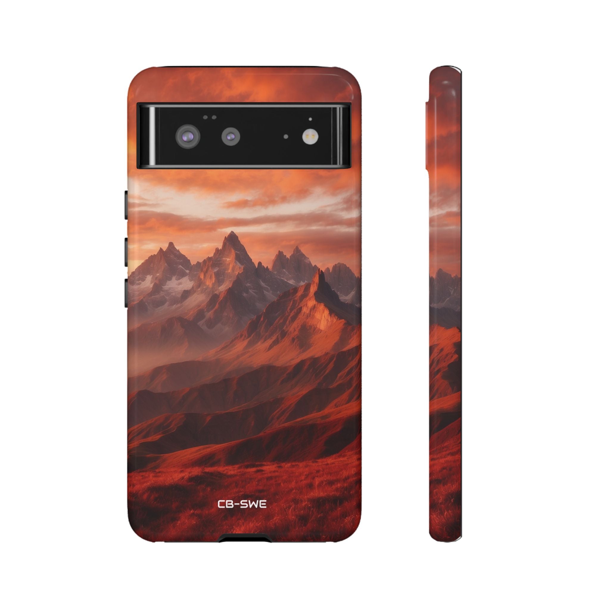 Mountain Peaks Glowing - Google Pixel Case