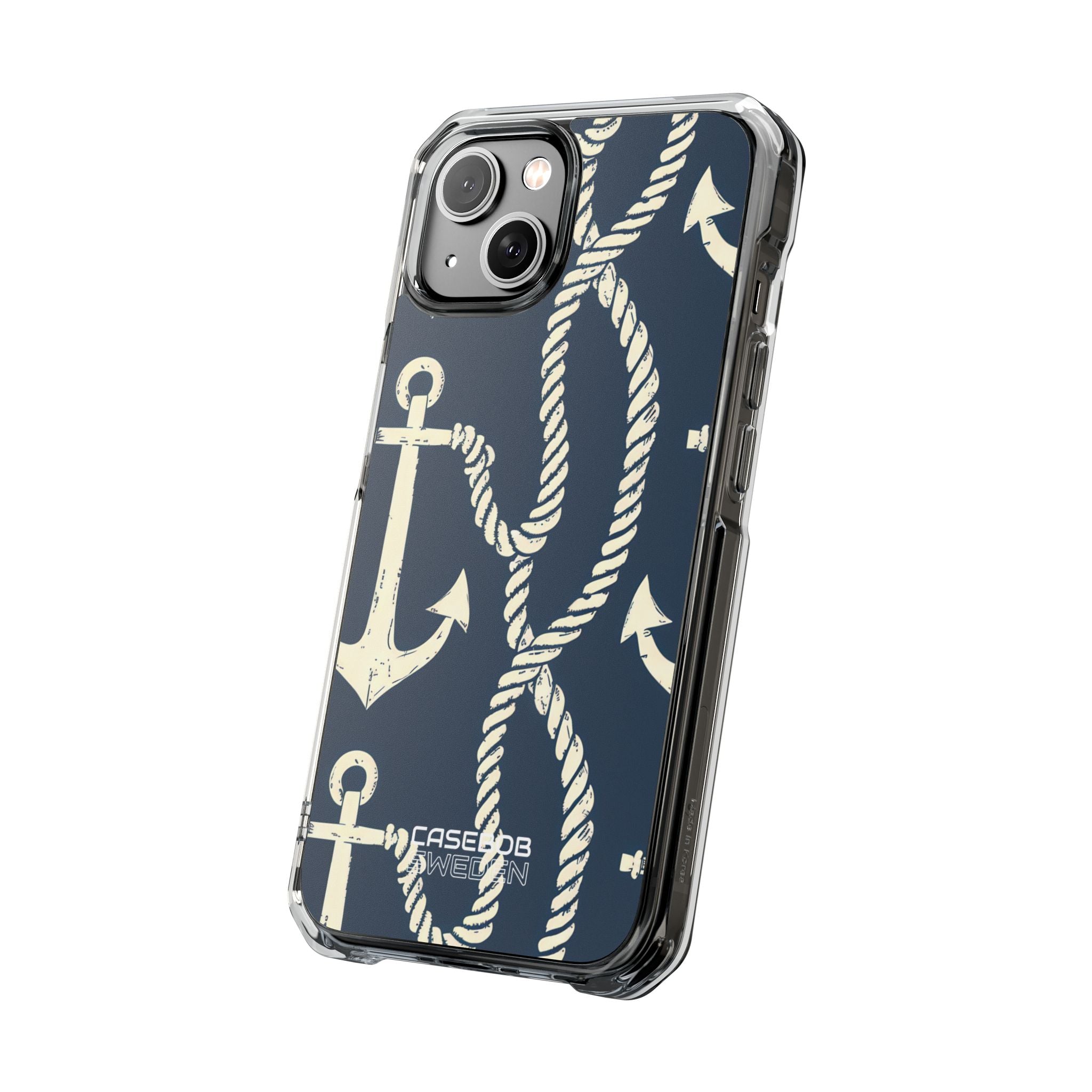 Nautical Anchors Rope iPhone 14 - Impact Clear+