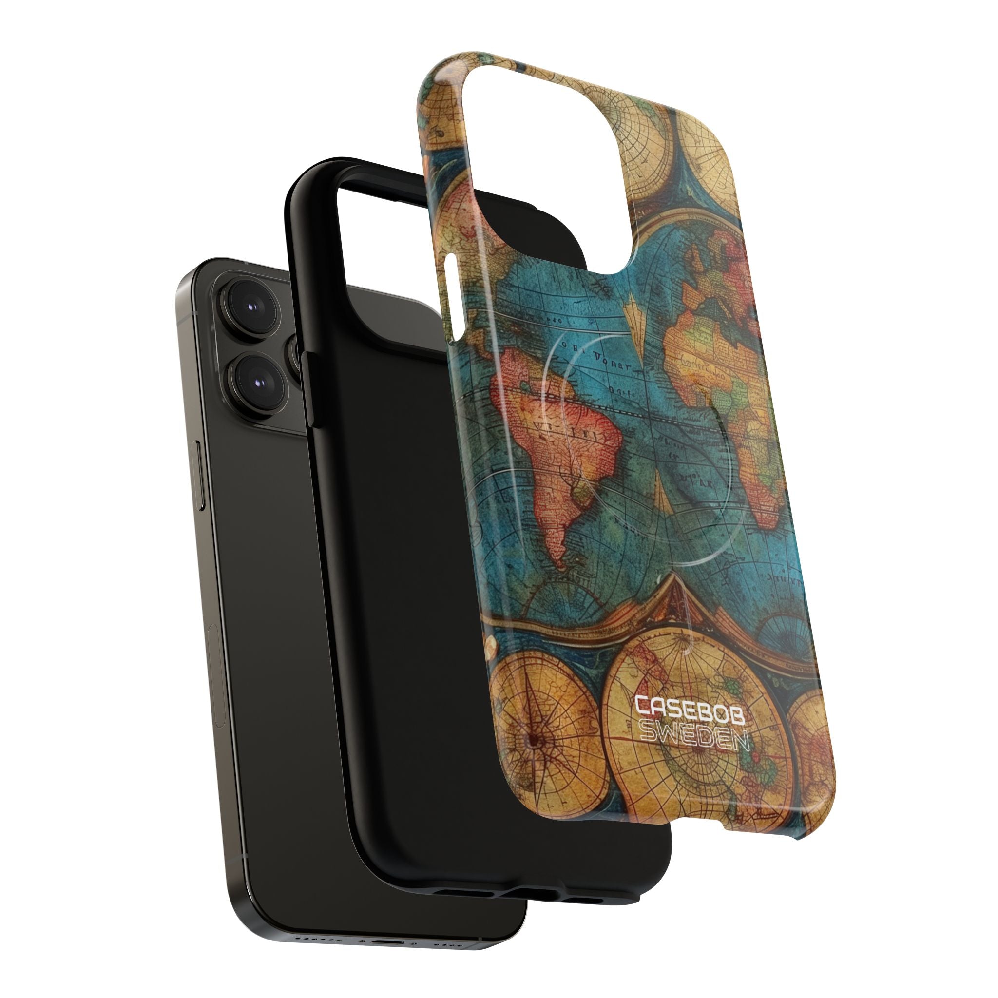 Vintage World Map iPhone 14 - Tough+