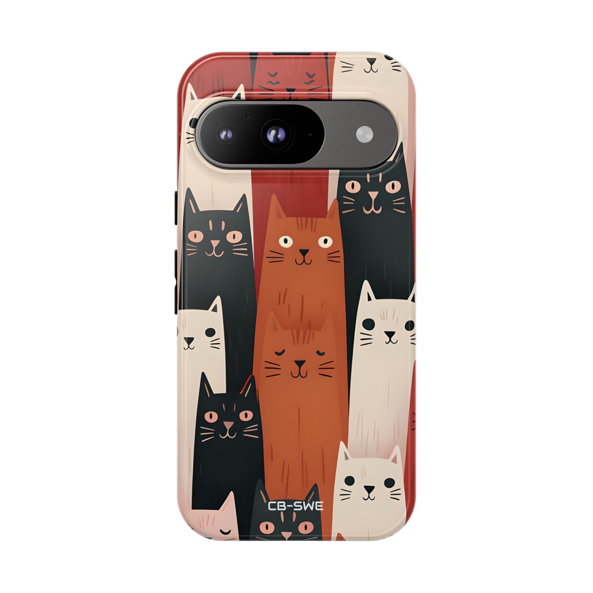 Assemblée de Chats Fantaisistes - Coque pour Google Pixel
