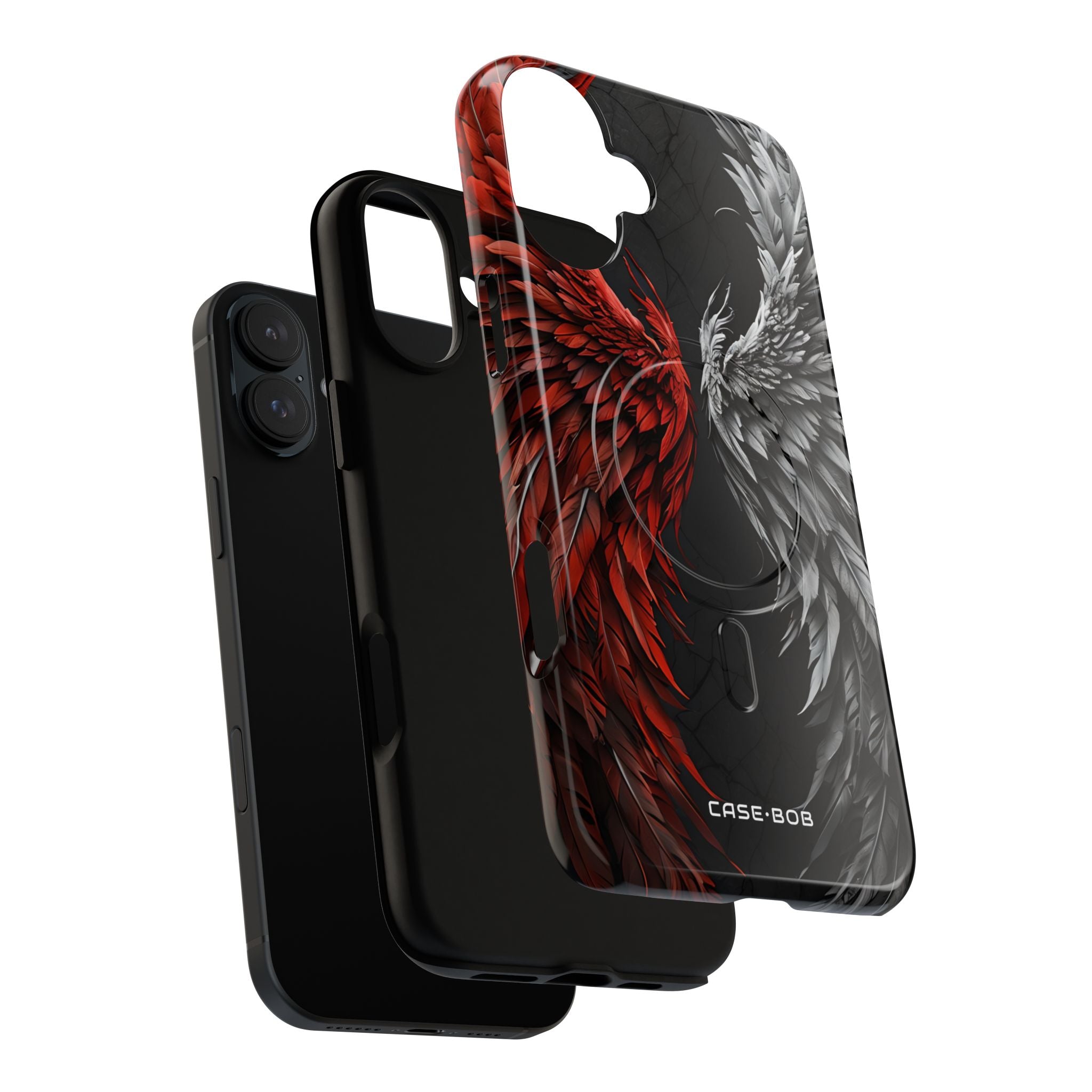 Crimson White Wings iPhone 16 Plus Case - Tough+