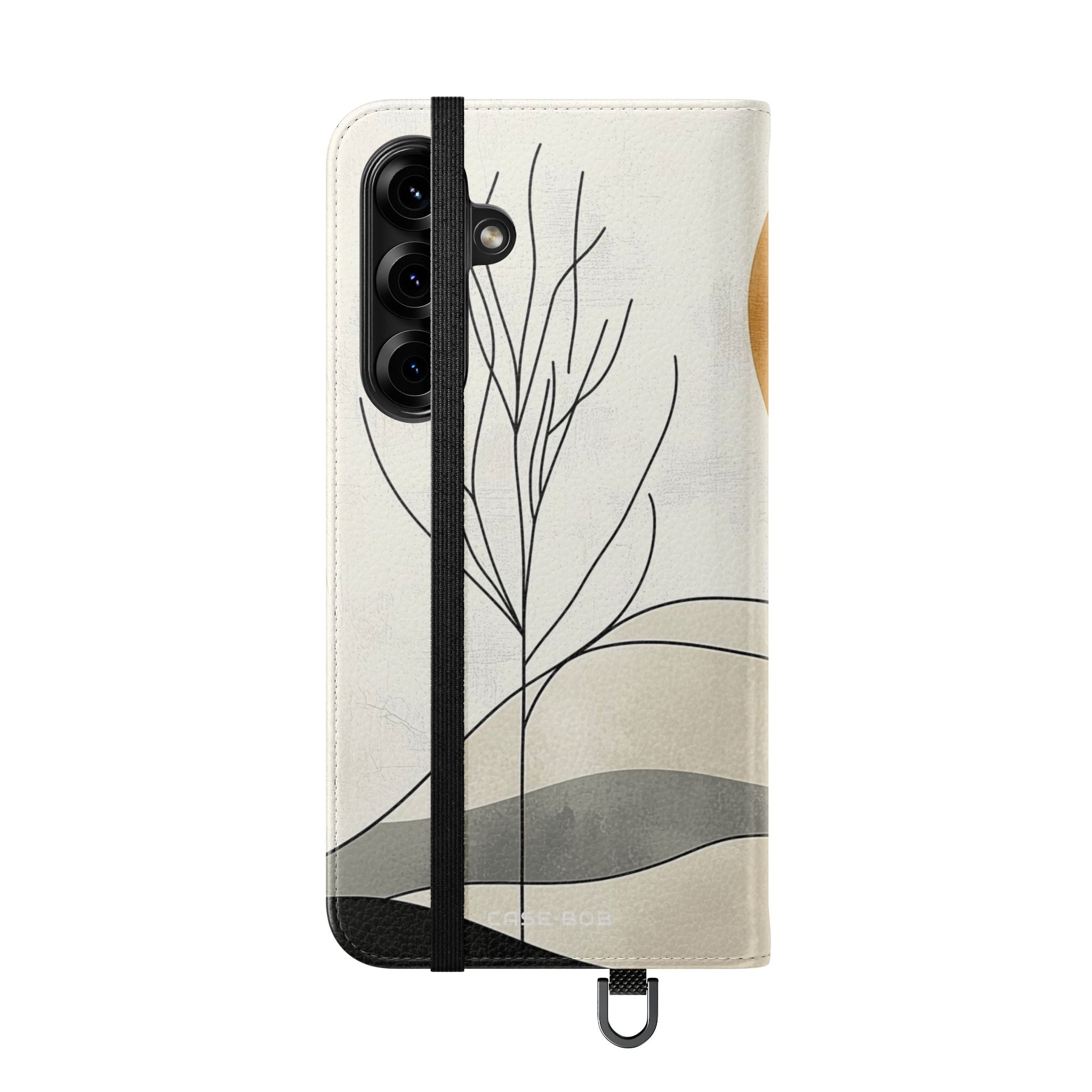 Orange Eclipse Trees - Samsung S25+ Case - Wallet