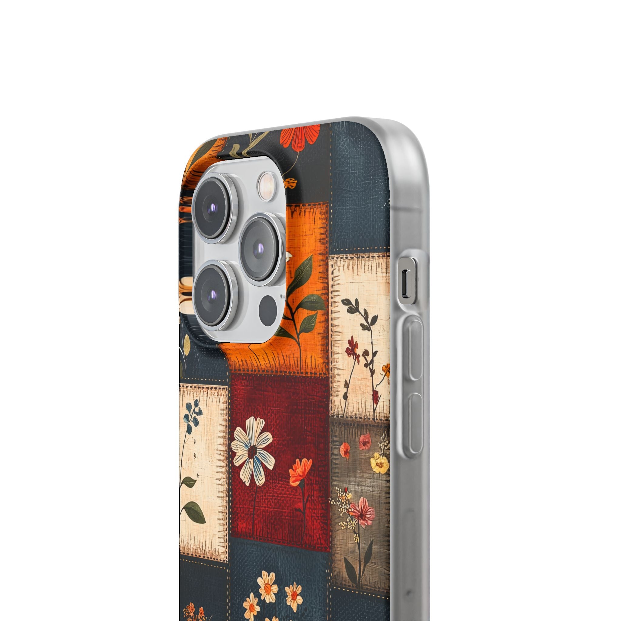 Patchwork Blooms iPhone 14 Pro Case - Soft