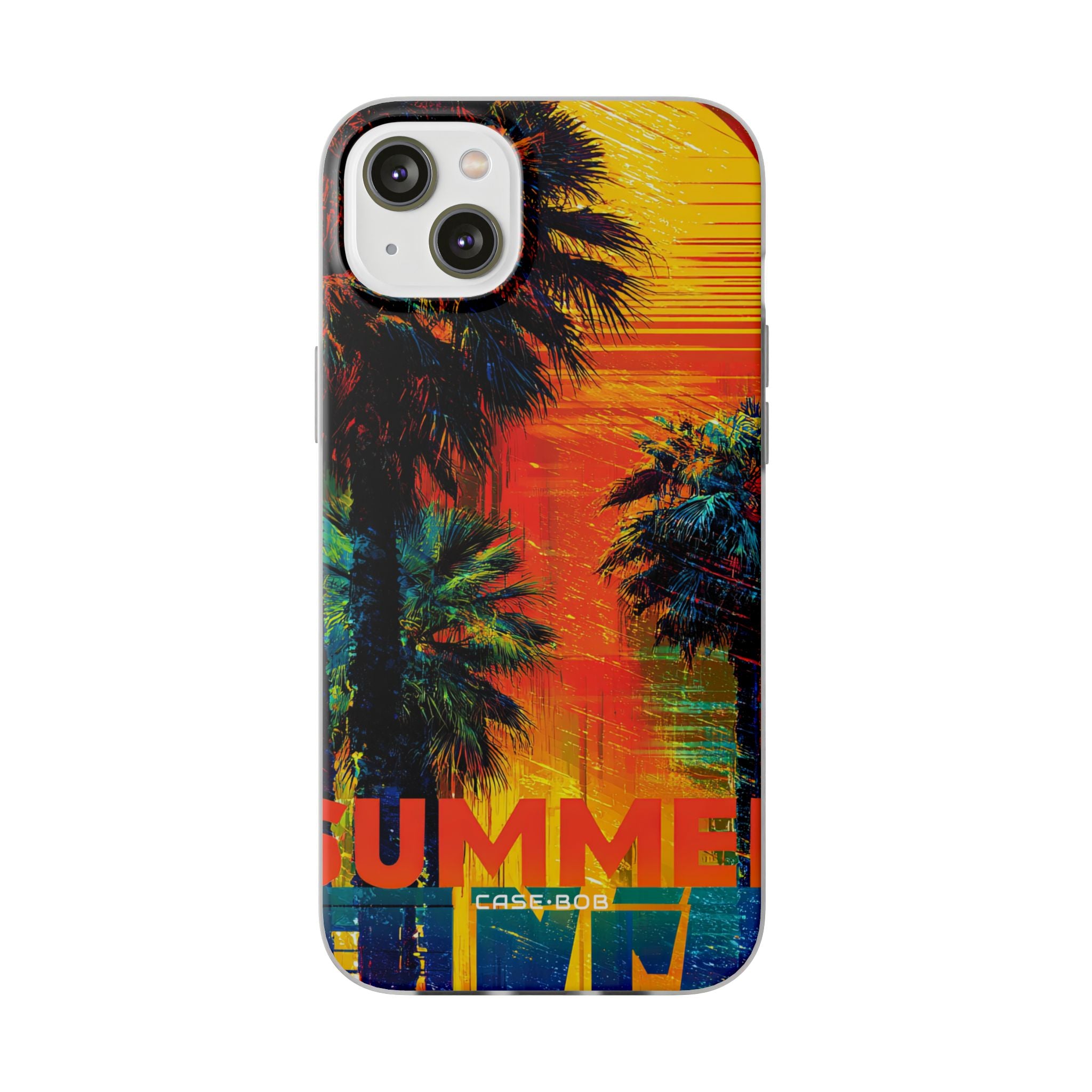 Tropical Sunburst iPhone 14 Plus Case - Soft