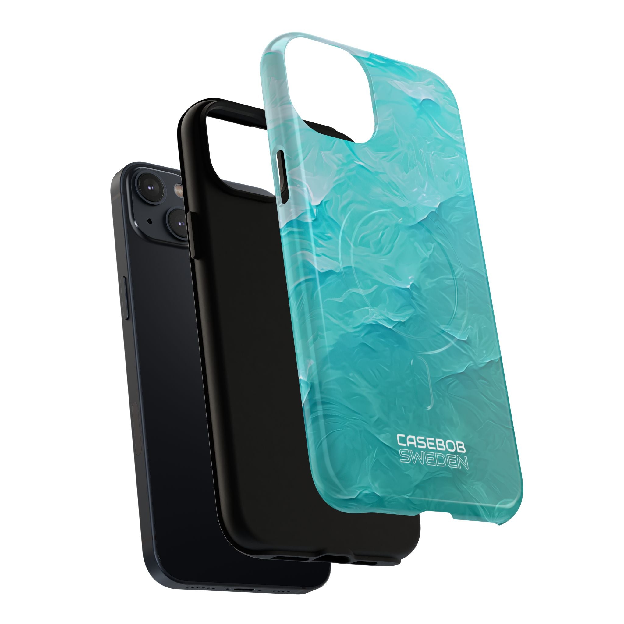 Soothing Aqua Currents iPhone 14 - Tough+